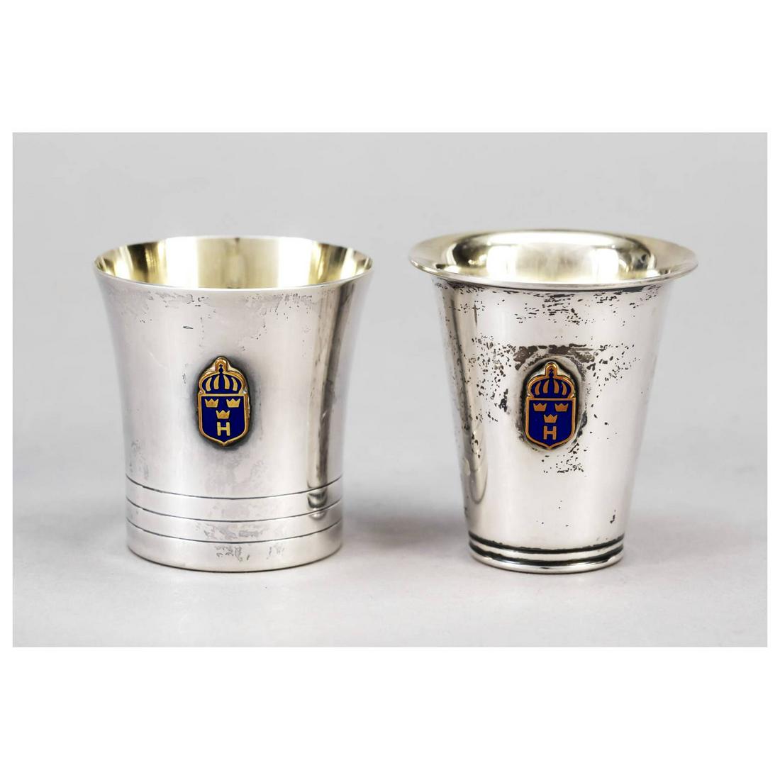 Two shot cups, Sweden, 1955/60, maker (1 of 1)