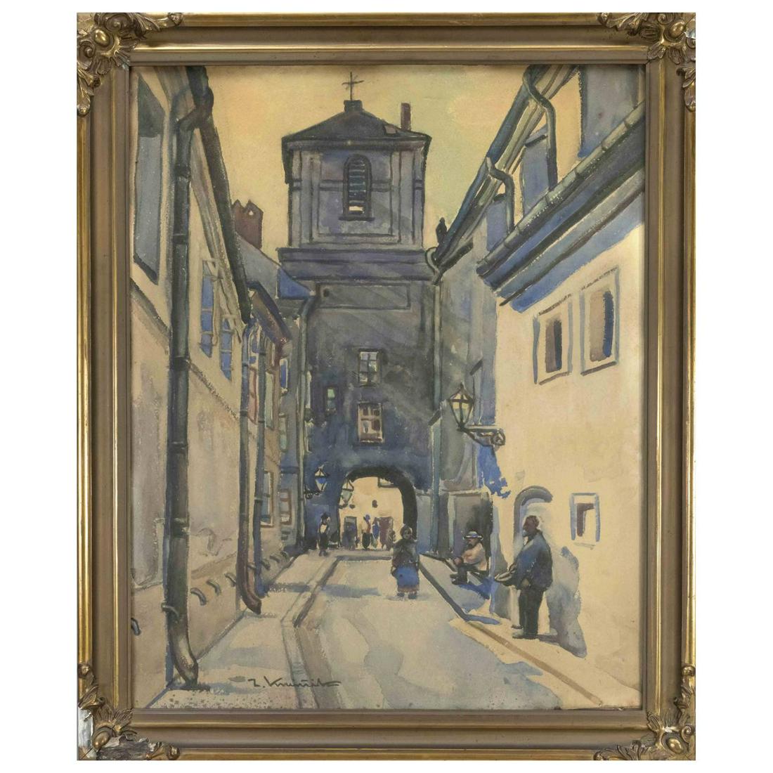 Unidentified artist c. 1900, stree (1 of 1)