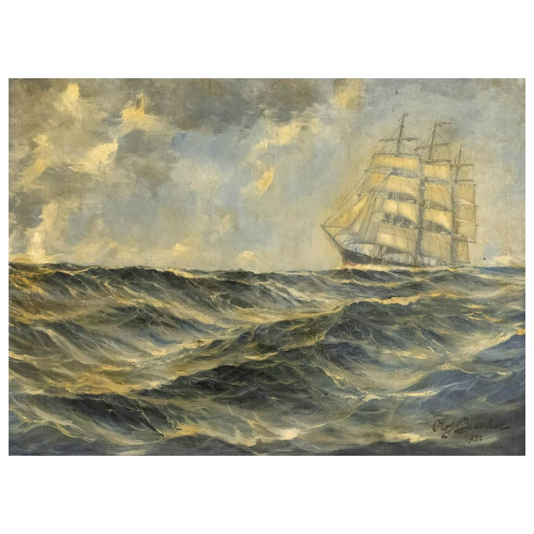 Olof Boecker, marine painter c. 19 (1 of 1)