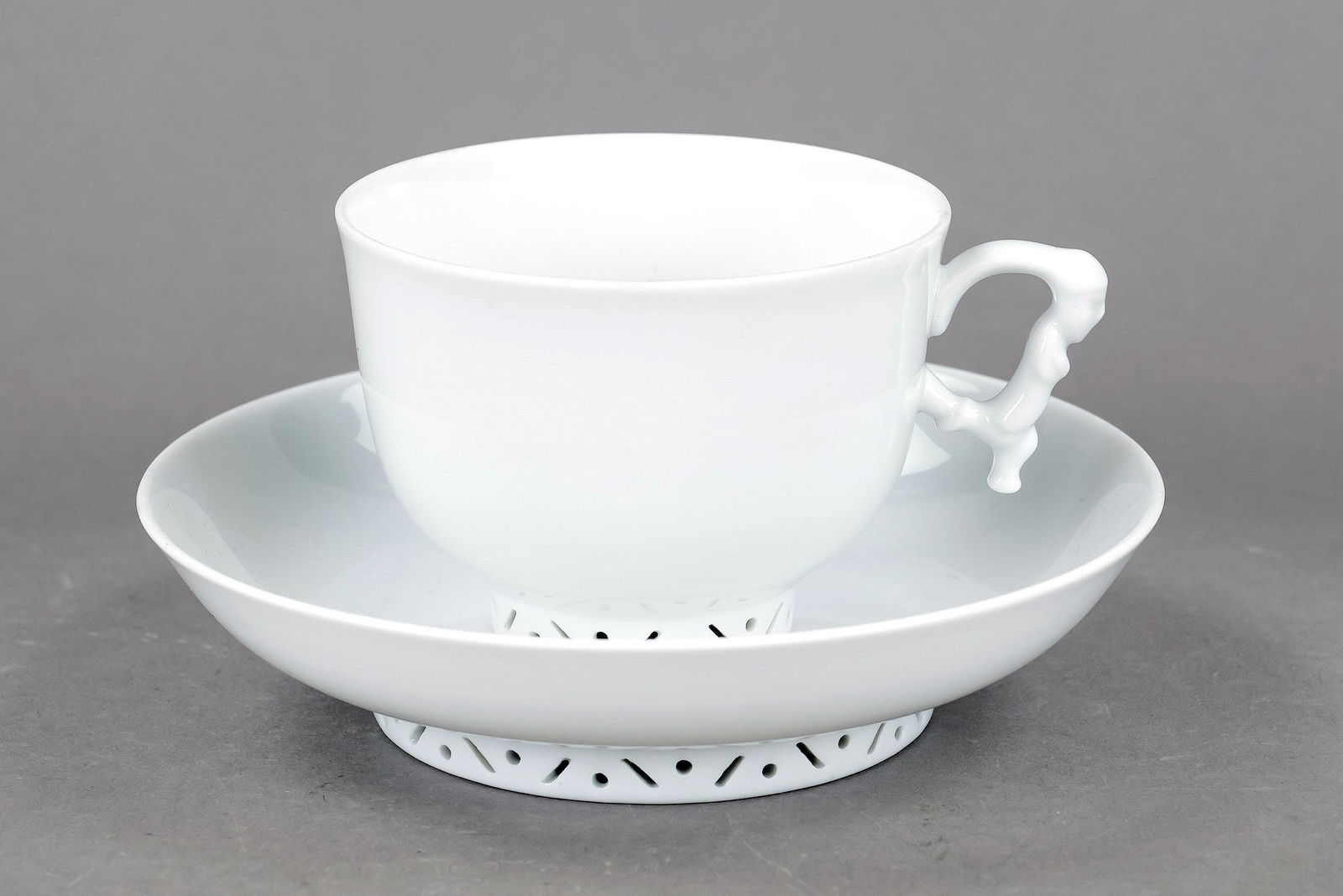 Cup and saucer, Herend, 20th cen (1 of 1)