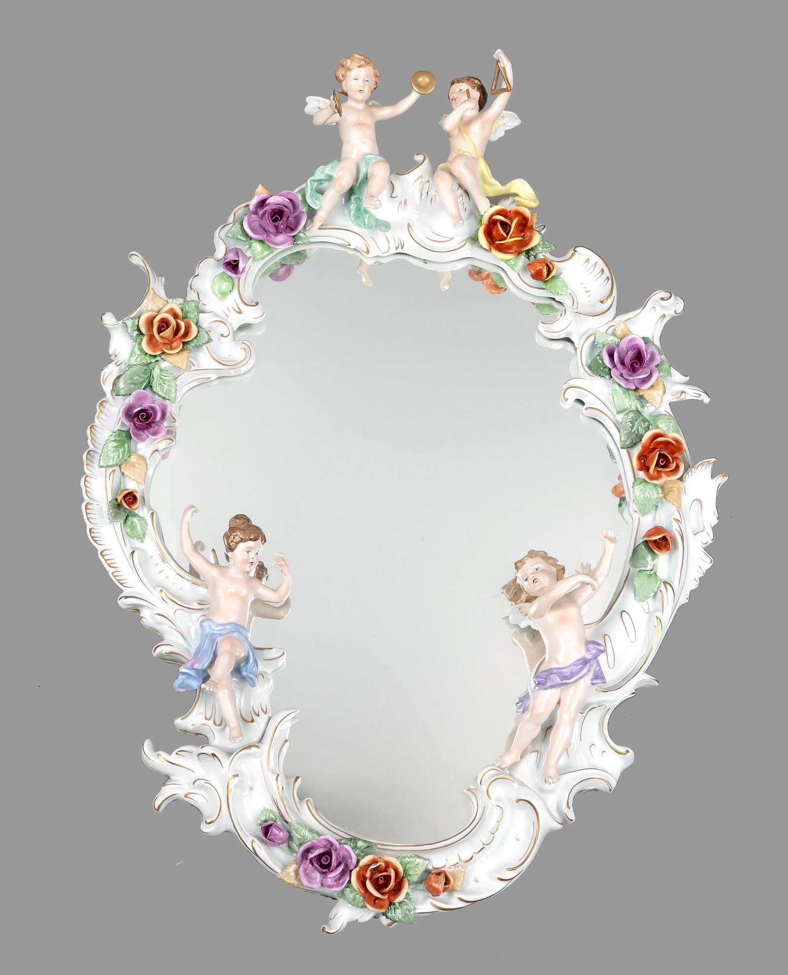 Wall mirror in rococo style, by (1 of 1)