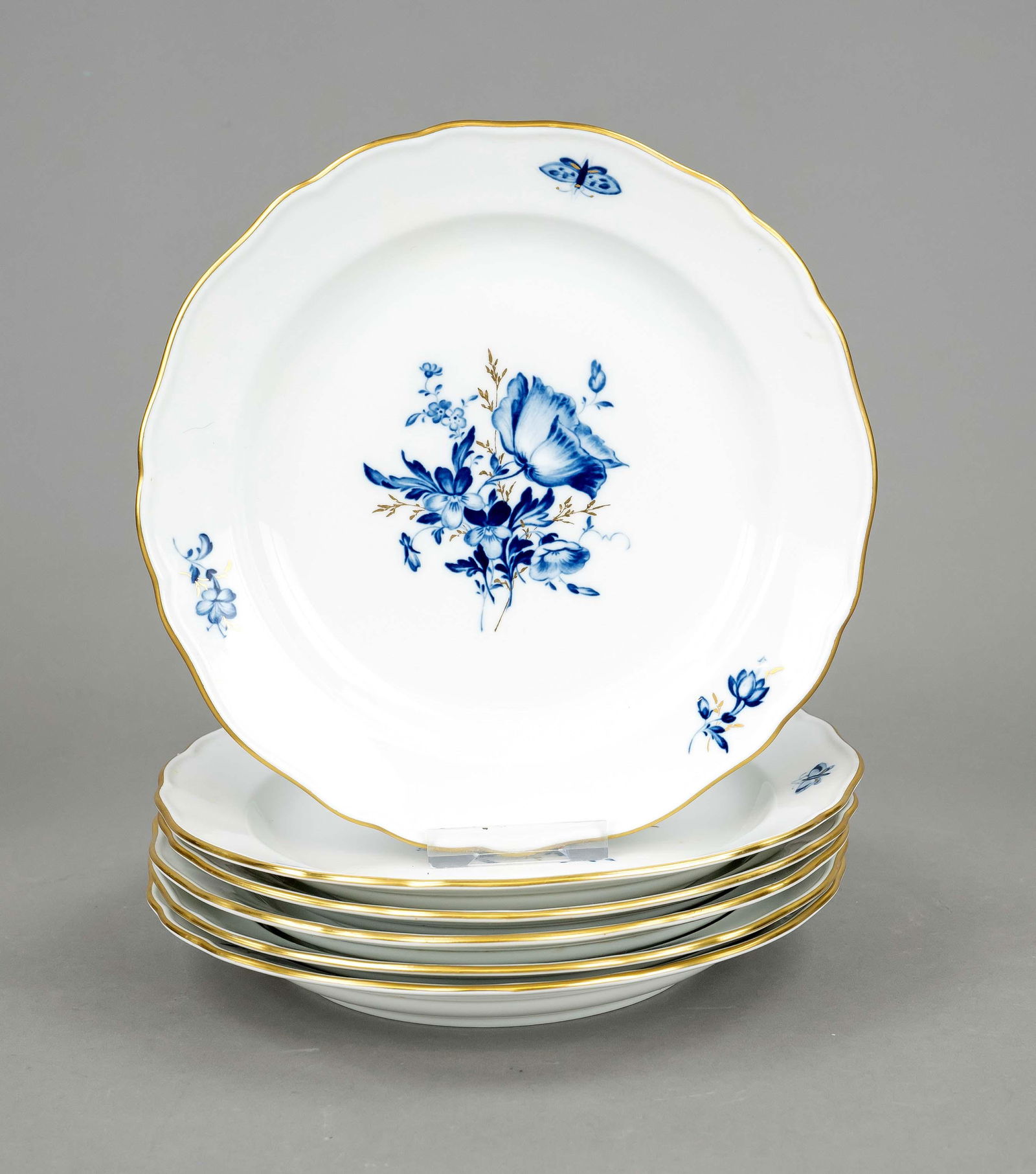 Six appetizer or dessert plates, (1 of 1)