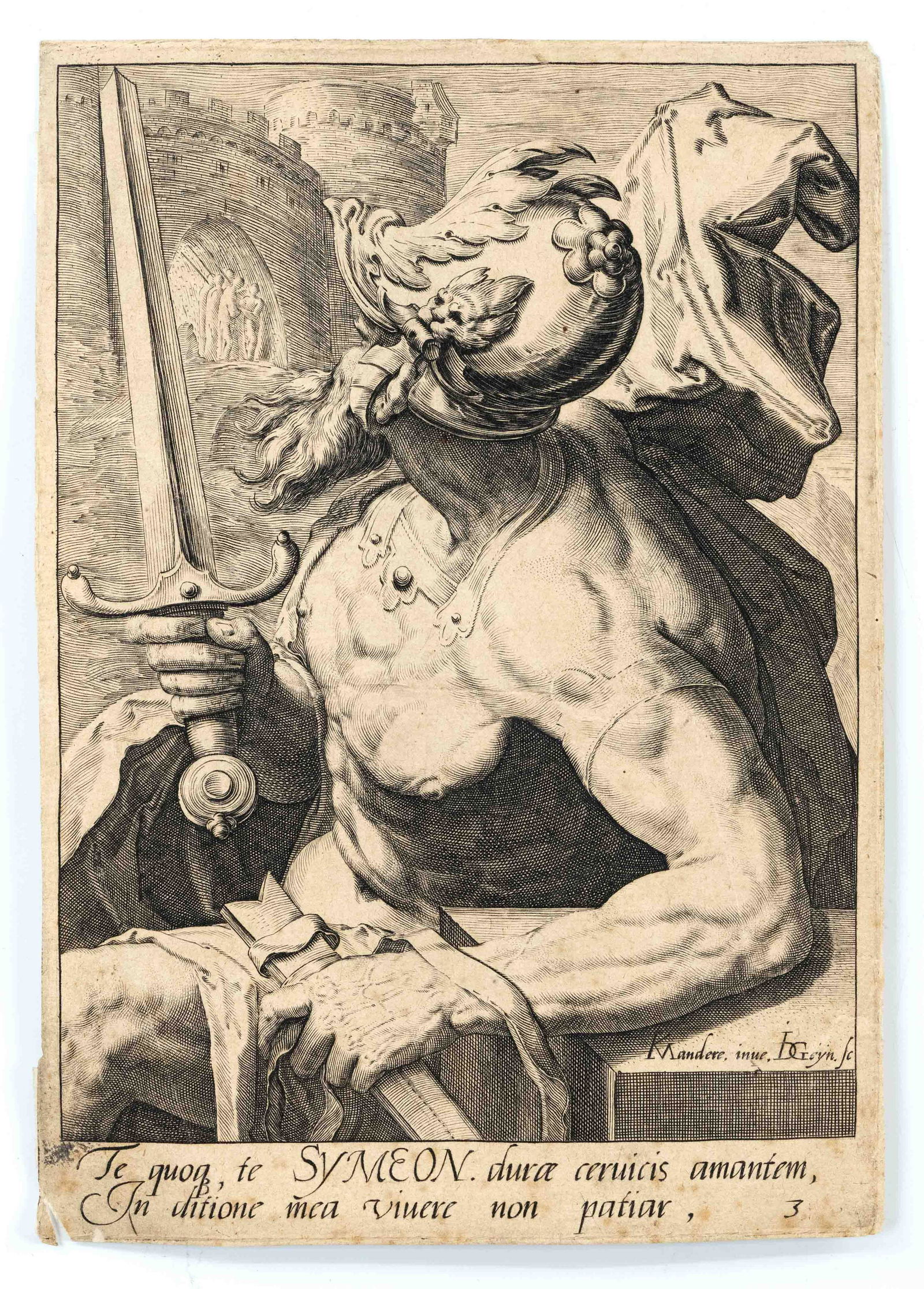 mixed lot of 25 works on paper of the 16th-19th century, copperplate engravings, drawings, (1 of 3)