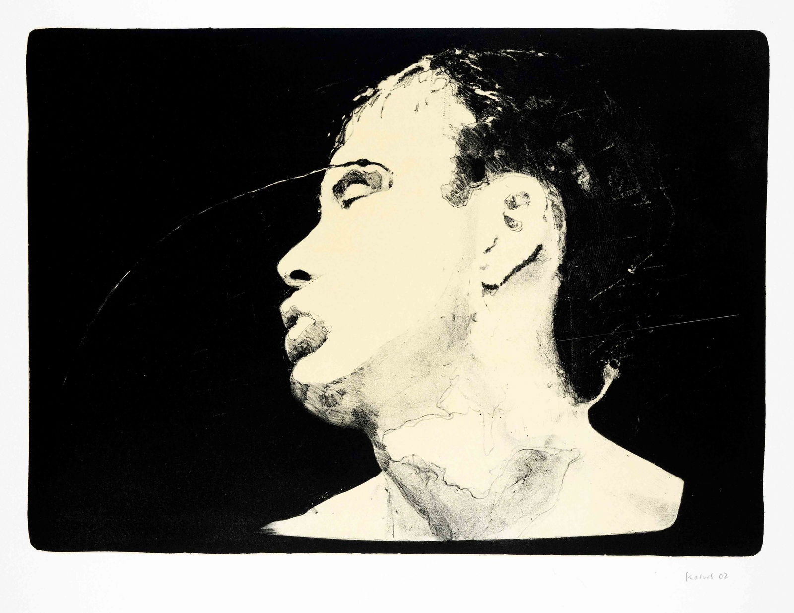 Johannes Kahrs (*1965), ''From: Duel in the sun'', color lithograph, bottom right signed and: Johannes Kahrs (*1965), ''From: Duel in the sun'', color lithograph, bottom right signed and dated (20)02, sheet size 57 x 70 cm Johannes Kahrs (*1965), ''From: Duel in the sun'', Farblithographie, u.