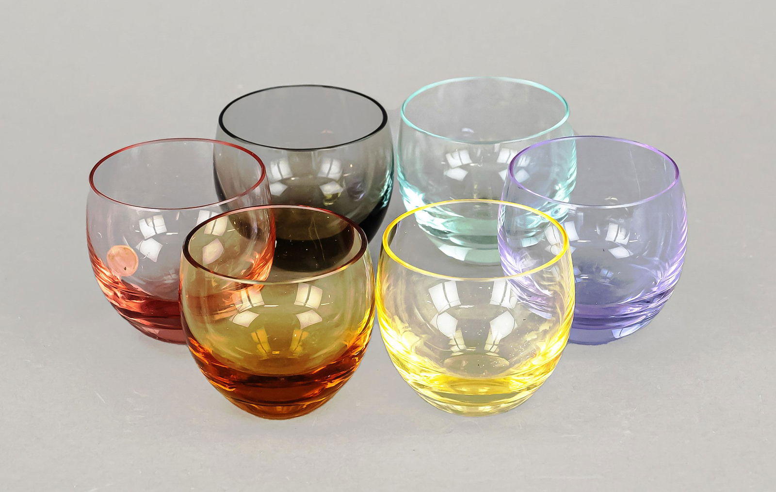 Six shot glasses, Moser & SÃ¶hn (1 of 1)