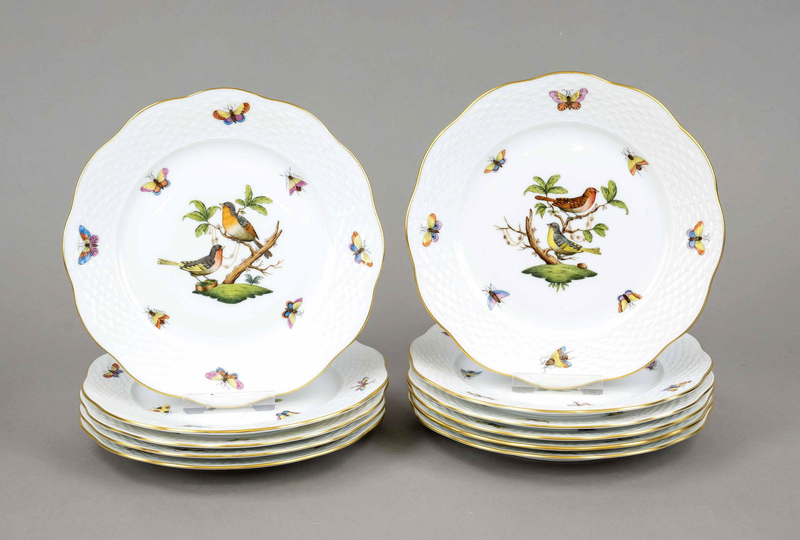 Eleven cake plates, Herend, 20 (1 of 1)