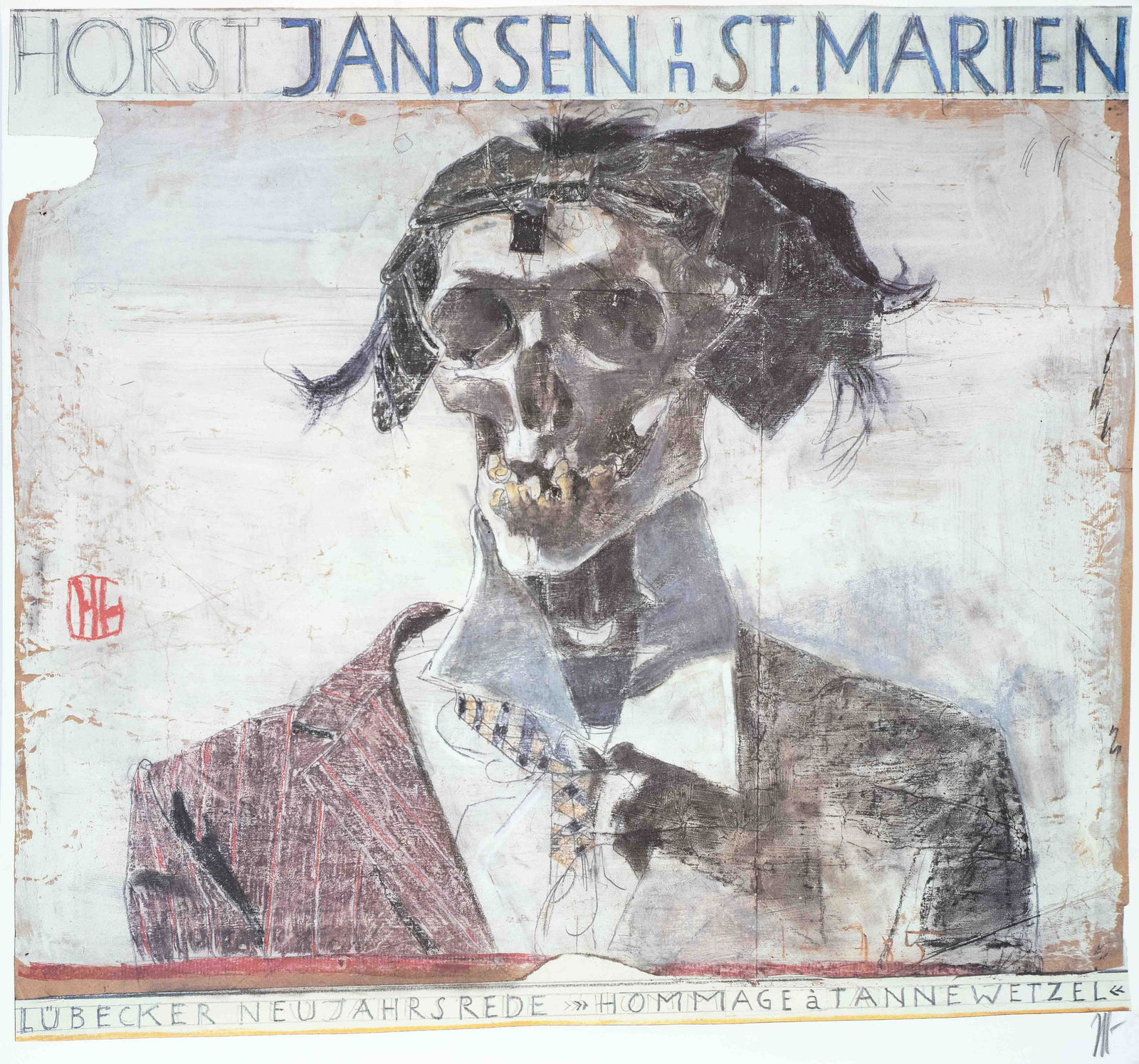 Mixed lot of approx. 30 exhibition: Mixed lot of approx. 30 exhibition posters of different artists 2nd H. 20. century: 6 x Horst Janssen (3 x signed by hand) Manfred Butzmann, Edvard Munch, Heinrich Vogeler, Kokoschka, Tolouse-Lautrec