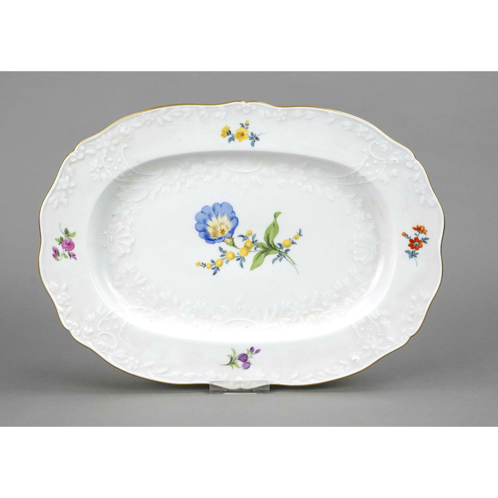 Oval serving plate, Meissen, m (1 of 1)