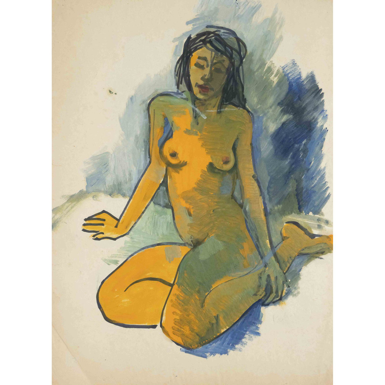 Heiner Palinkas (1913-2004), German: Heiner Palinkas (1913-2004), German painter in Berlin and Bremerhaven, studied among others with Schiestl-Arding in Worpswede and went to sea for 30 years as a radio operator. Collection of 40 abstrac