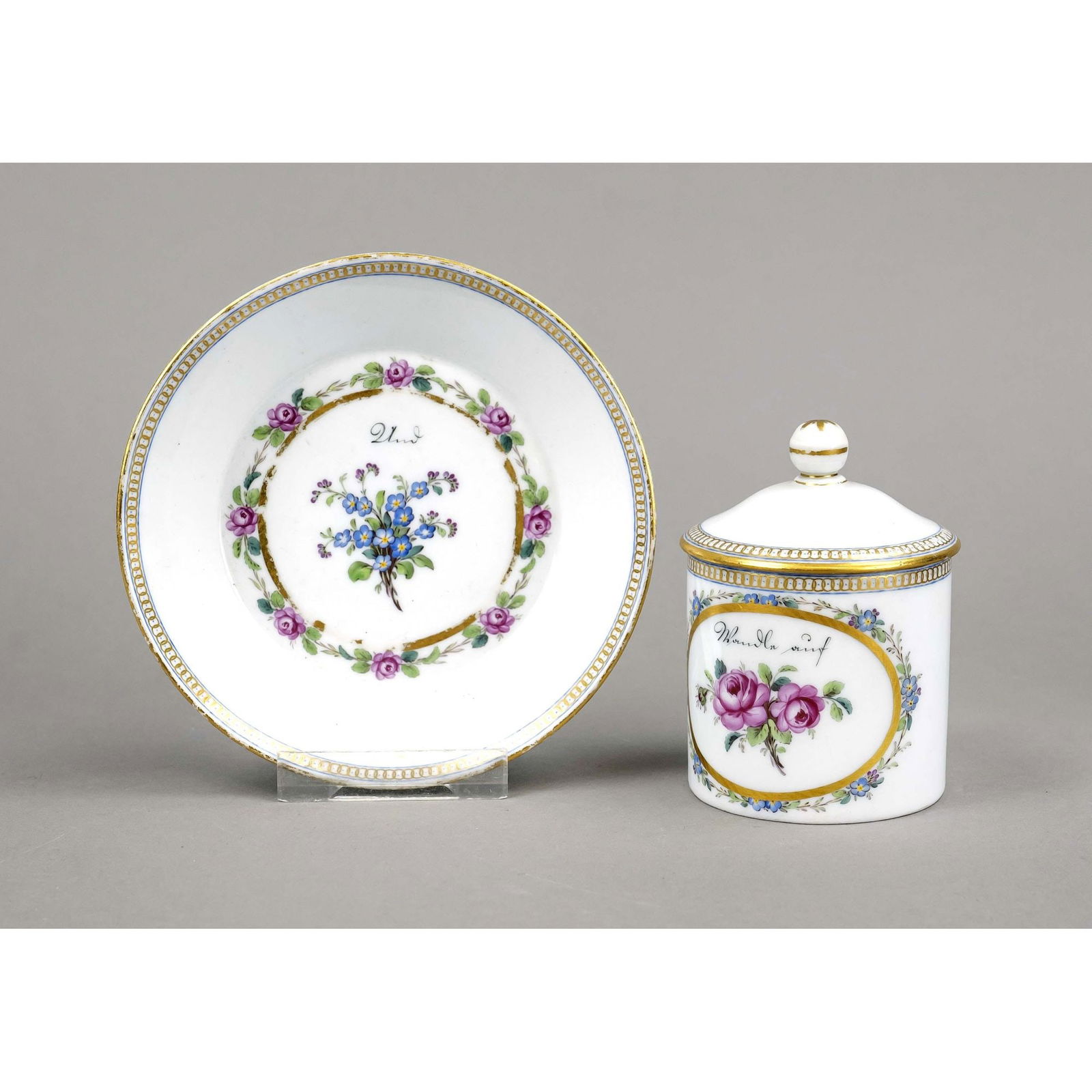 Lidded cup with saucer, KPM Berli (1 of 1)