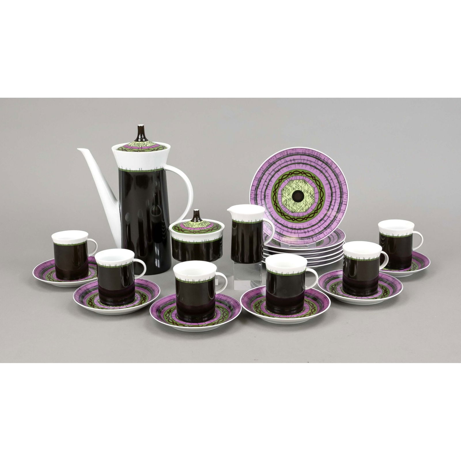 Mocha service for 6 persons, 21 p (1 of 1)