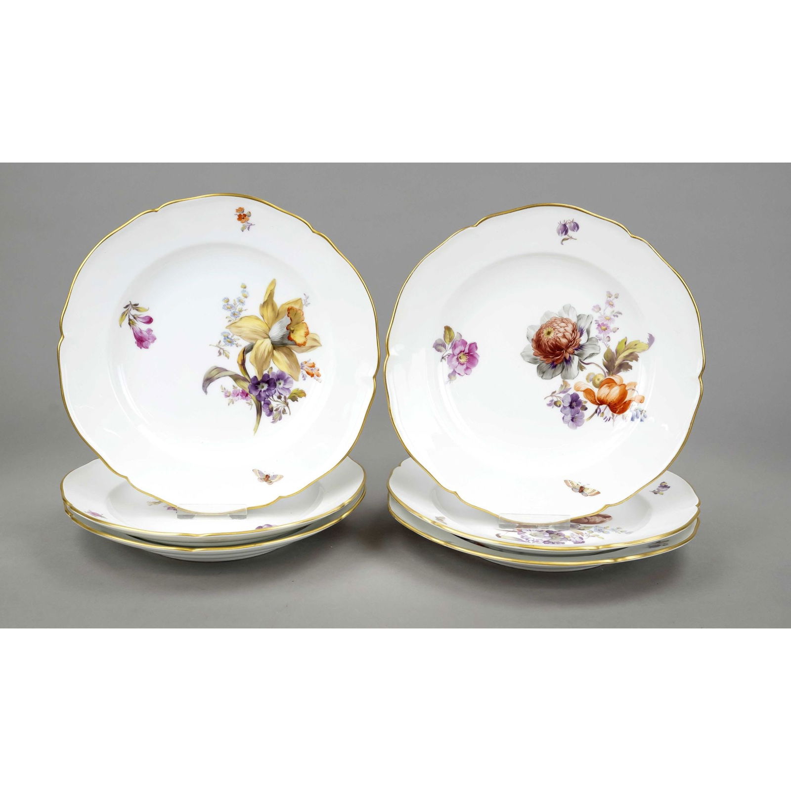 Six dinner plates, KPM Berlin, ma (1 of 1)