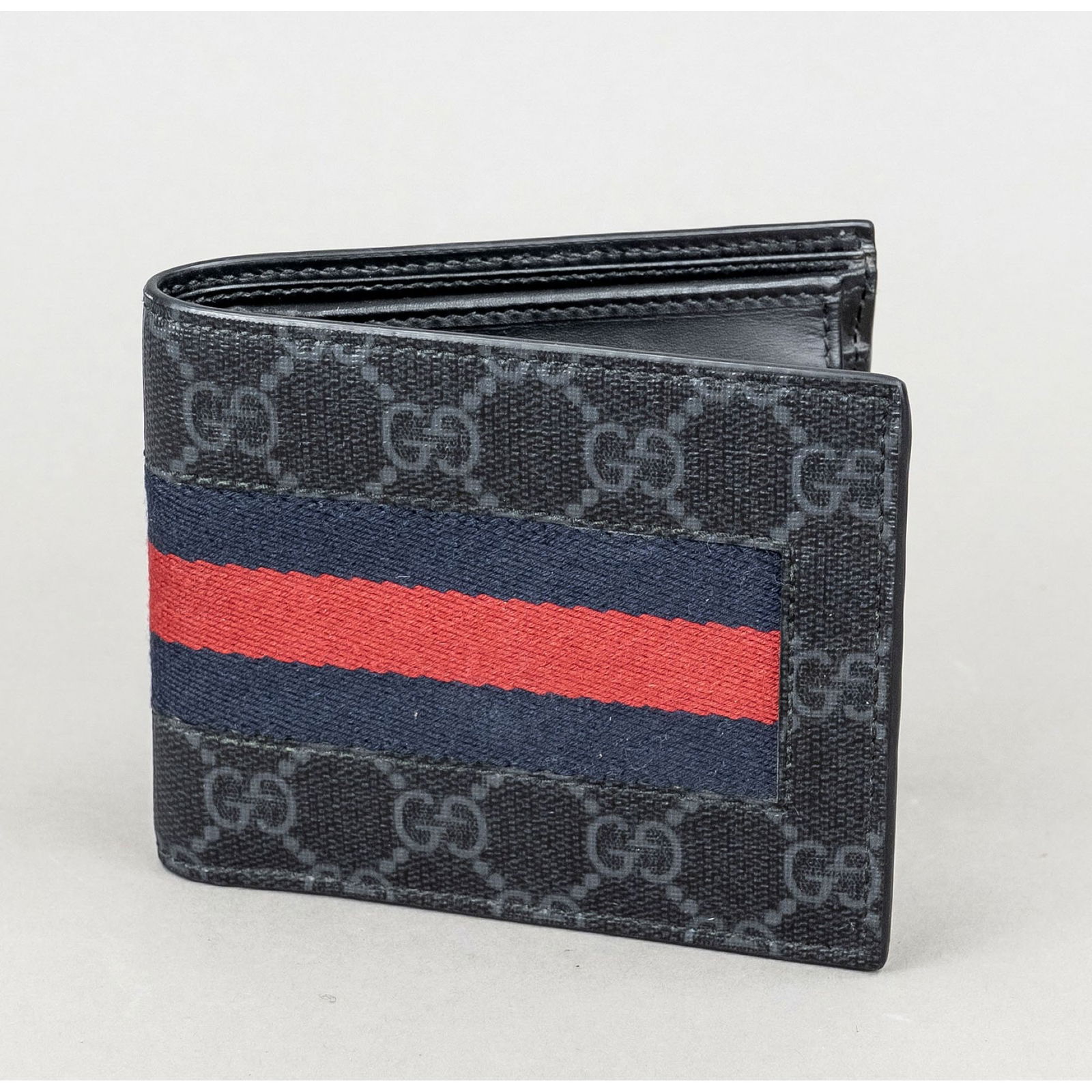 Gucci, Supreme Canvas Wallet, anth (1 of 1)