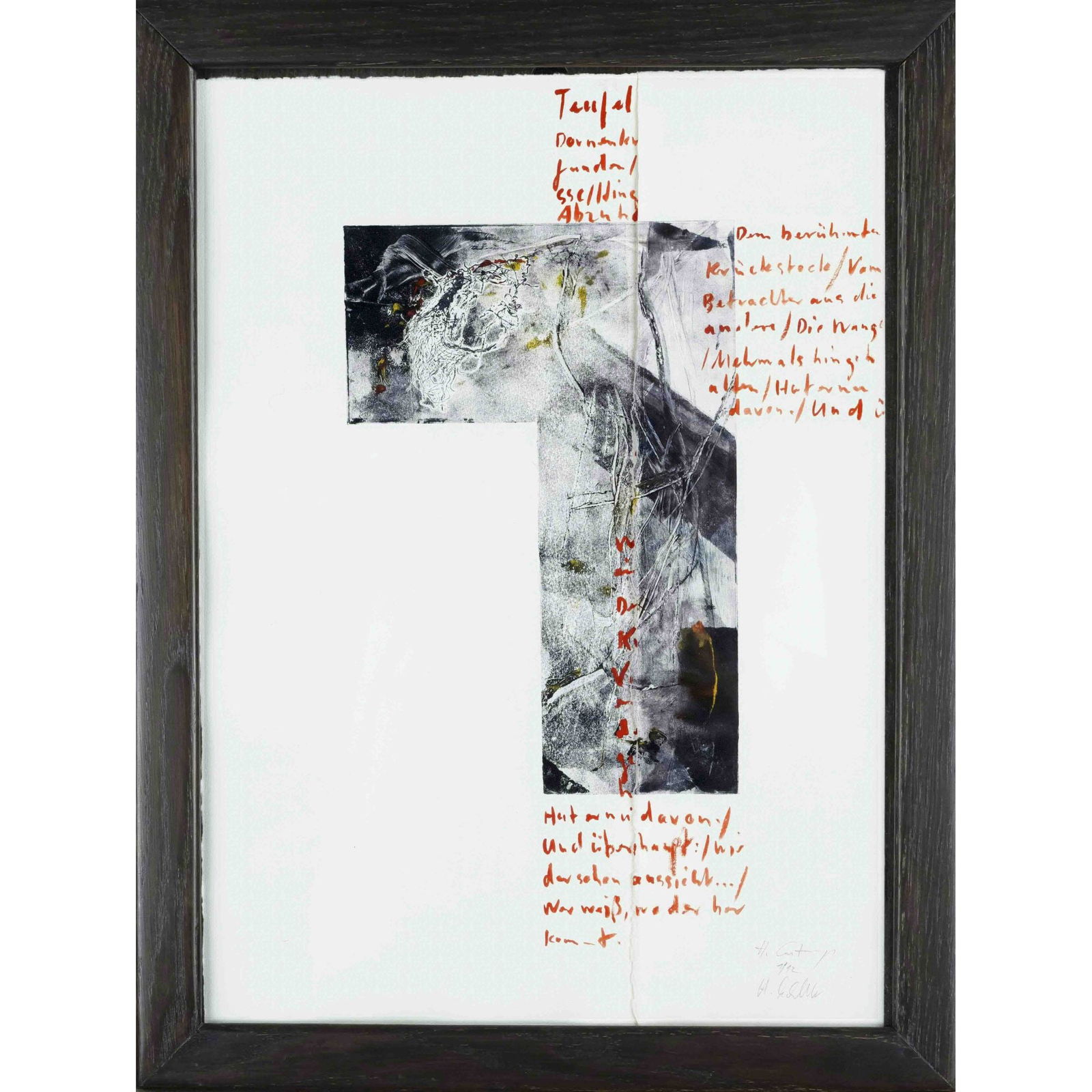 Hans Castrup (*1957), contemp: Hans Castrup (*1957), contemporary painter from OsnabrÃ¼ck, who was appointed honorary member of the St. Petersburg artists' association ''Phoenix'' in 1990. ''Kryptographien einer Neuntelmehrheit''