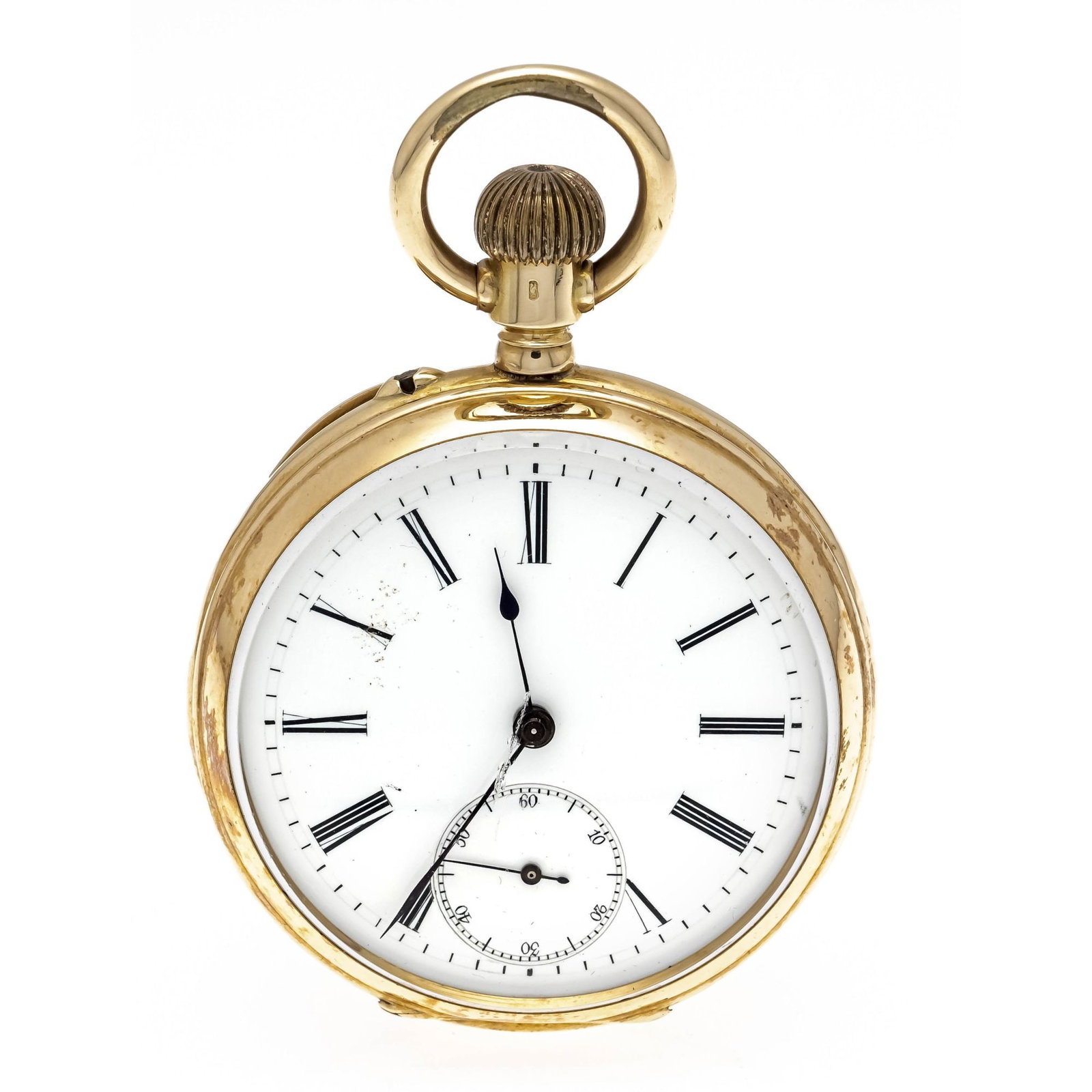 open men's pocket watch 585/000 GG, 2 c (1 of 3)