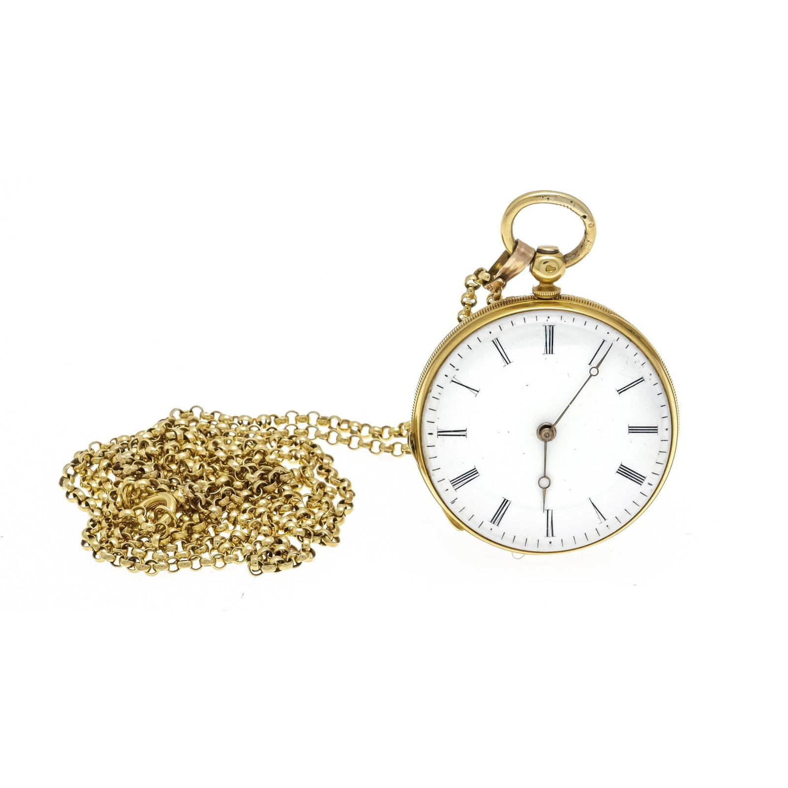 open ladies' pocket watch 585/000GG, wi (1 of 3)