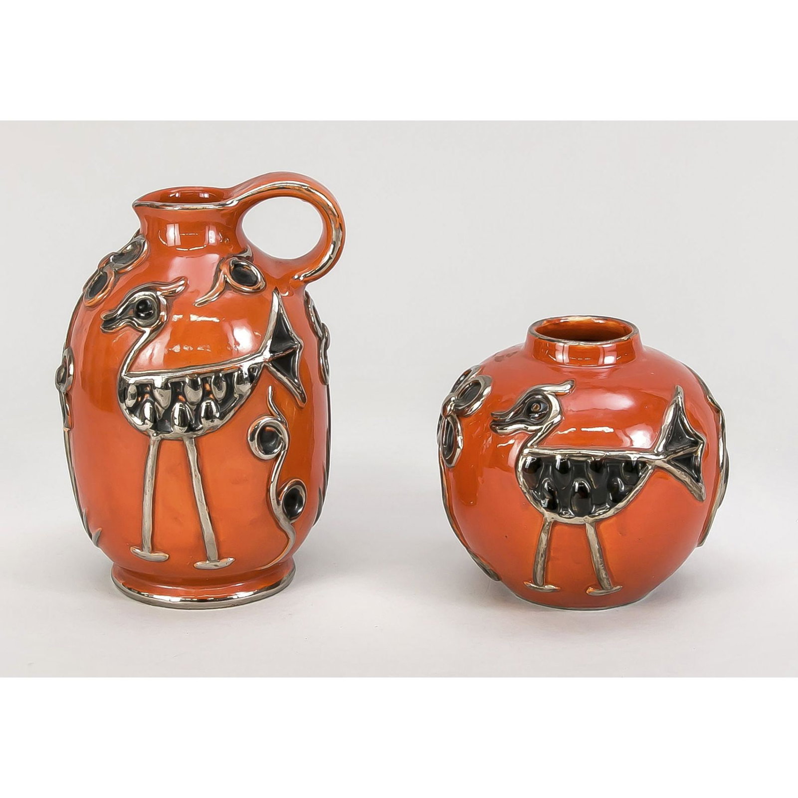 Two ceramic objects, Italy, c. 1950, de (1 of 1)