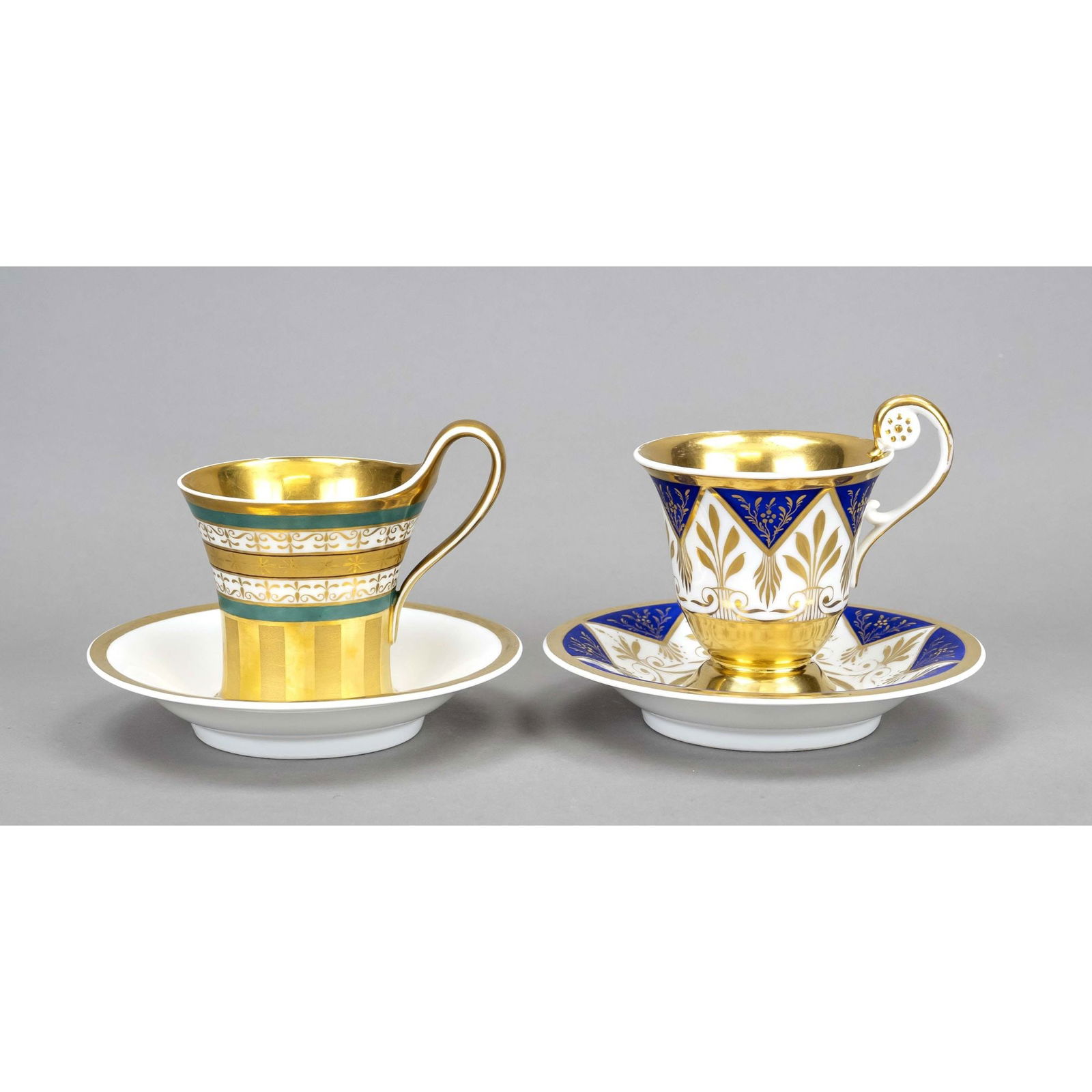 Two cups with saucer, bell cup wit (1 of 1)