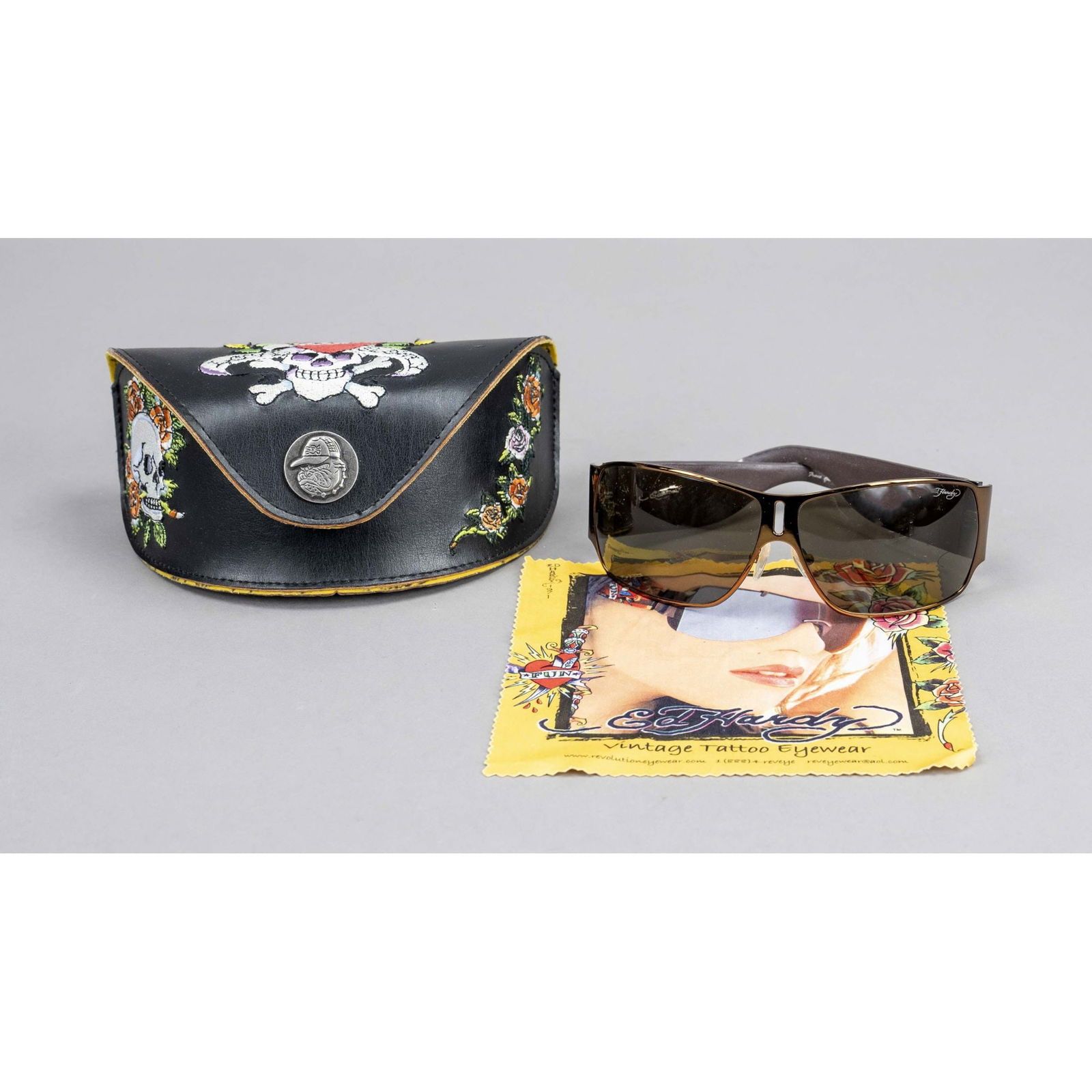 Ed Hardy, sunglasses, narrow bronz (1 of 2)