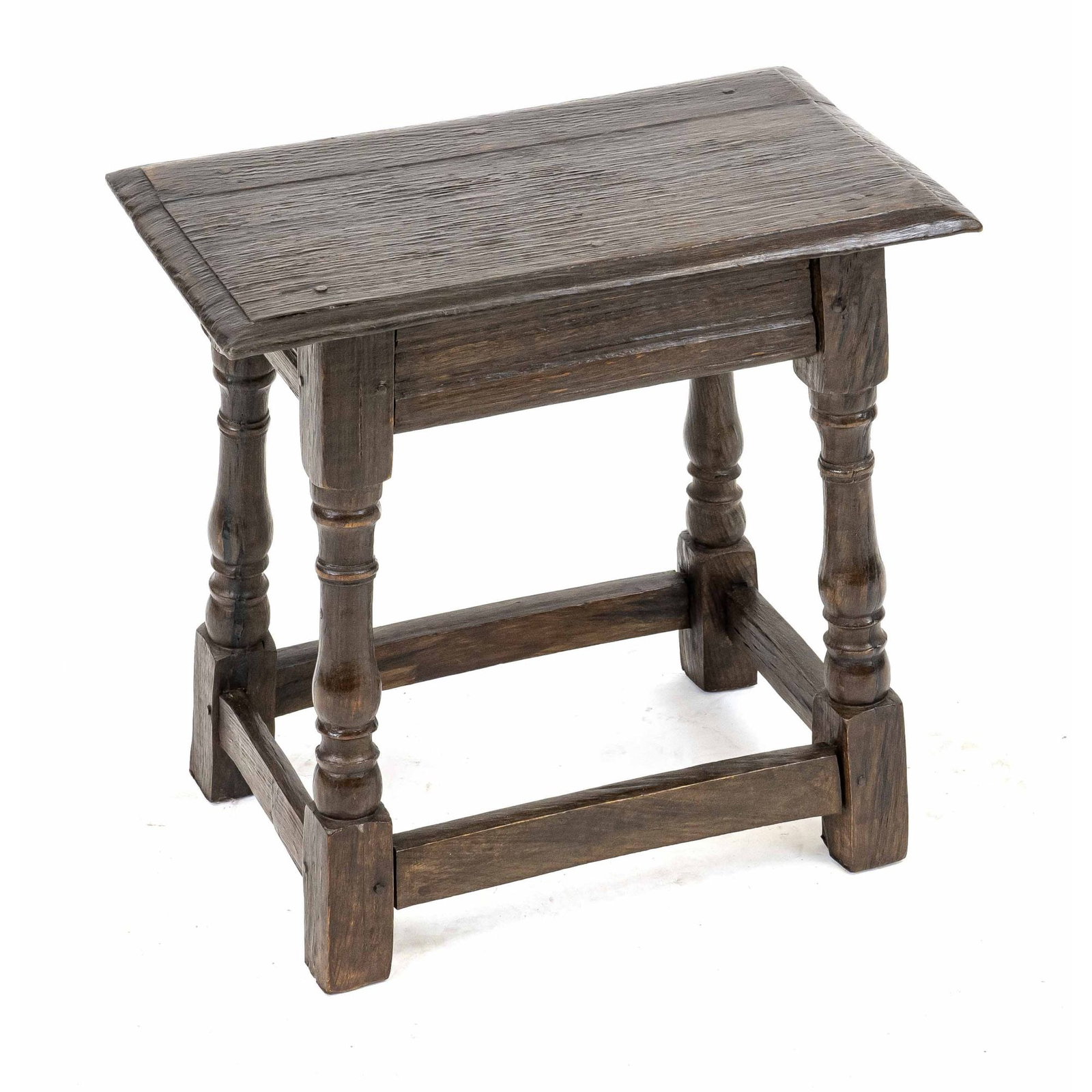 Stool, 19th century, oak, 54 x 56: Stool, 19th century, oak, 54 x 56 x 27 cm