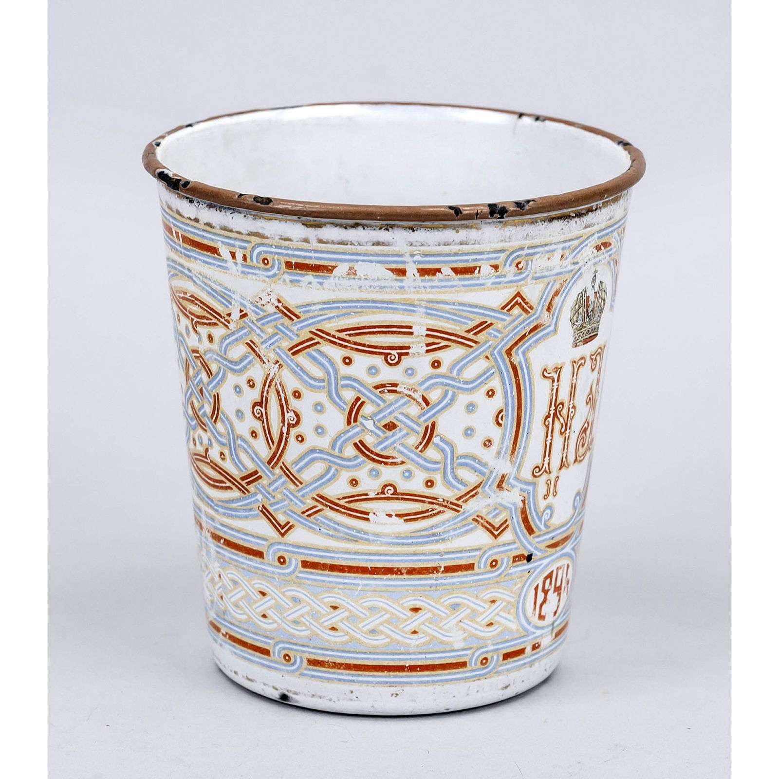 Enamel mug, Russia, late 19th ce (1 of 1)