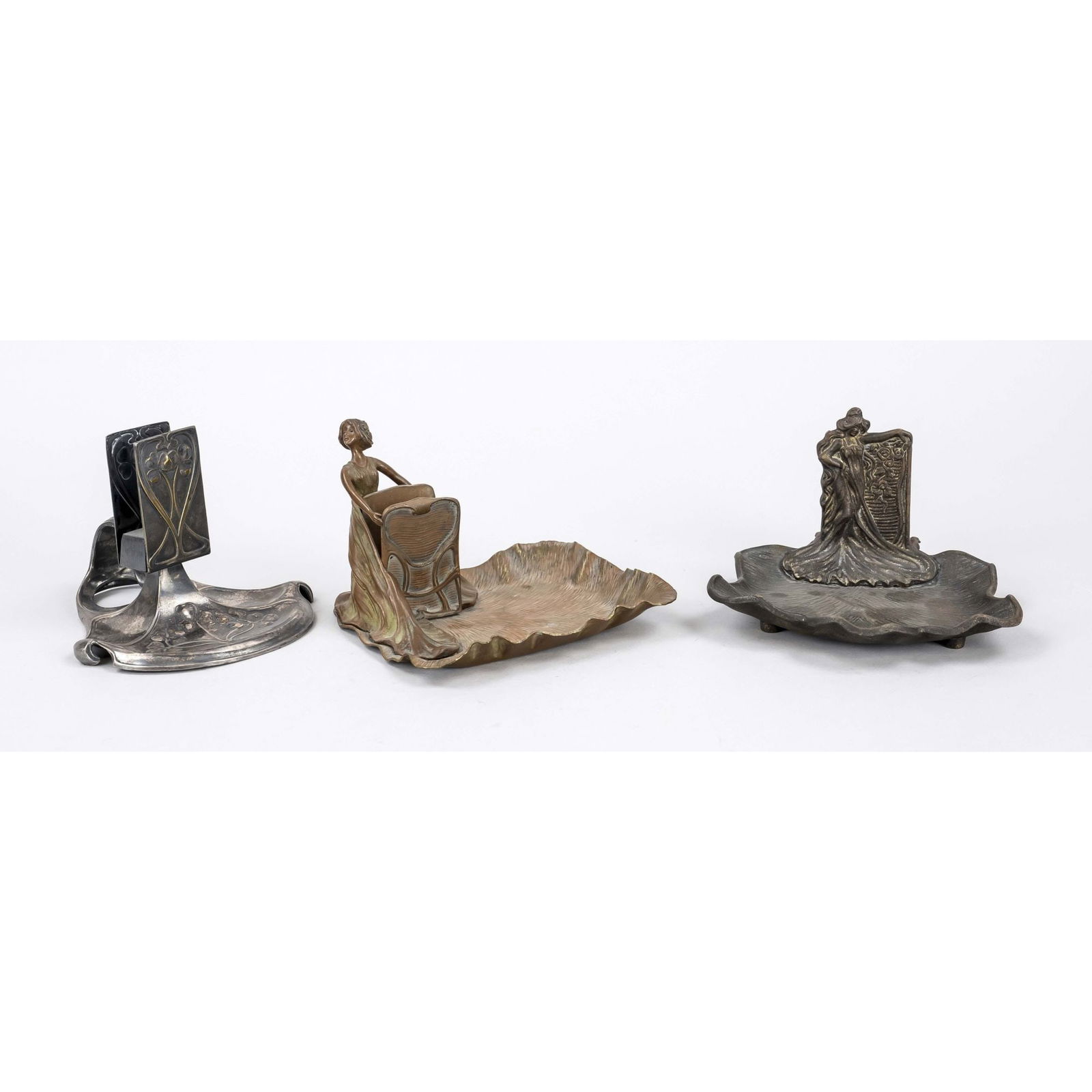 3 Art Nouveau box holders, c. 19 (1 of 1)