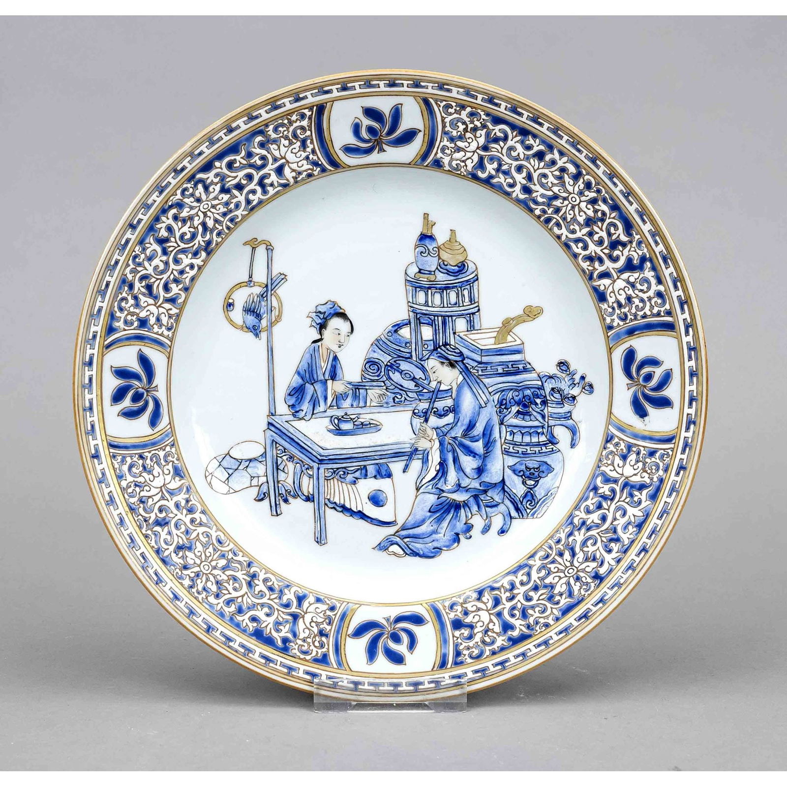 Plate, China. Decorated in cobal (1 of 1)