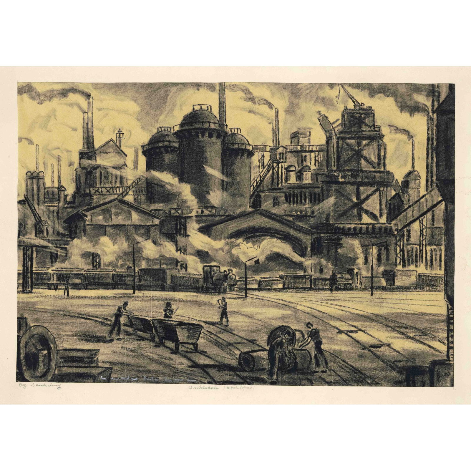 Mixed lot of 5 drawings with in (1 of 5)