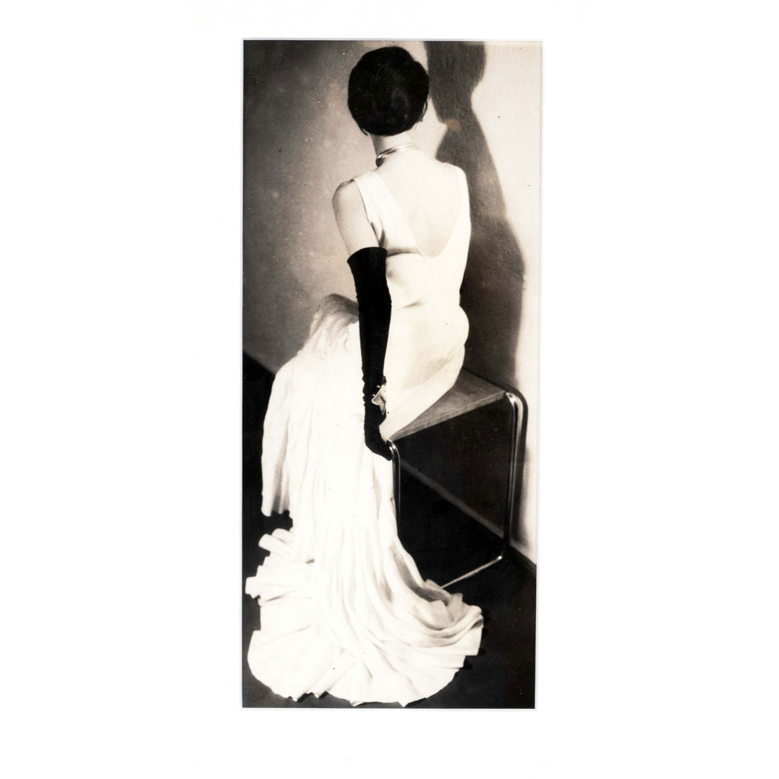Ellen Auerbach 81906-2004), Ger: Ellen Auerbach 81906-2004), German-American photographer and filmmaker. ''Elegant Lady 1930'', print by Auerbach 1992, verso copyright stamp ''Ringl+Pit'', hand signature, title and printer's mark ''P