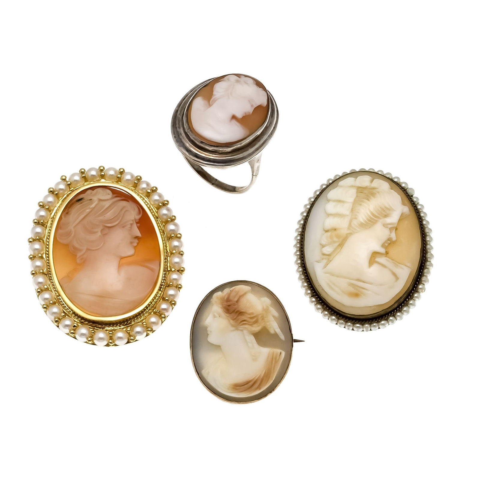 Mixed lot of 4 pieces of gemsto (1 of 1)