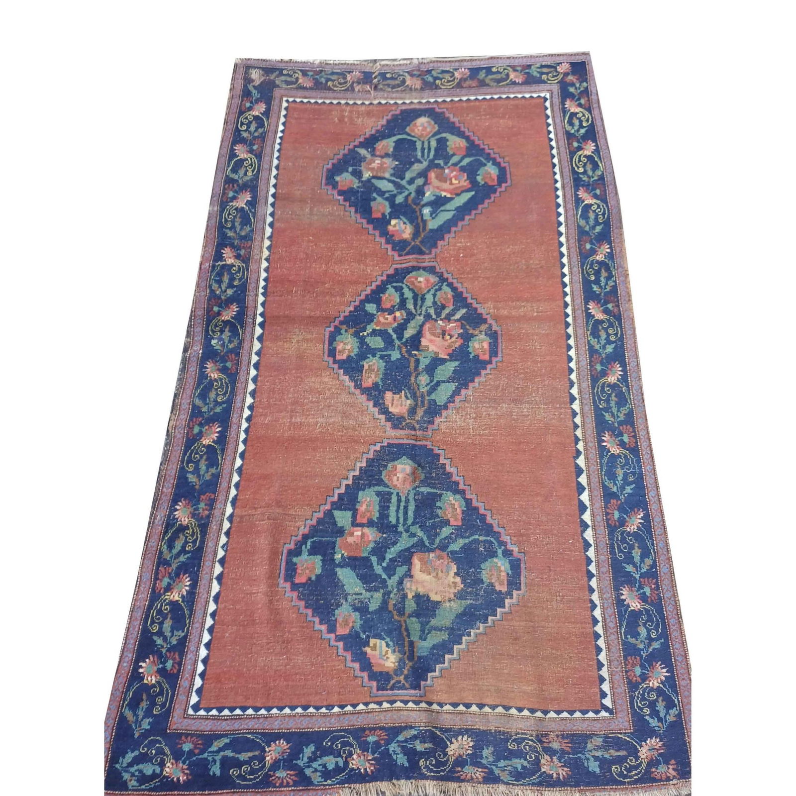 Carpet, Rug, Karabagh. Worn ar (1 of 1)