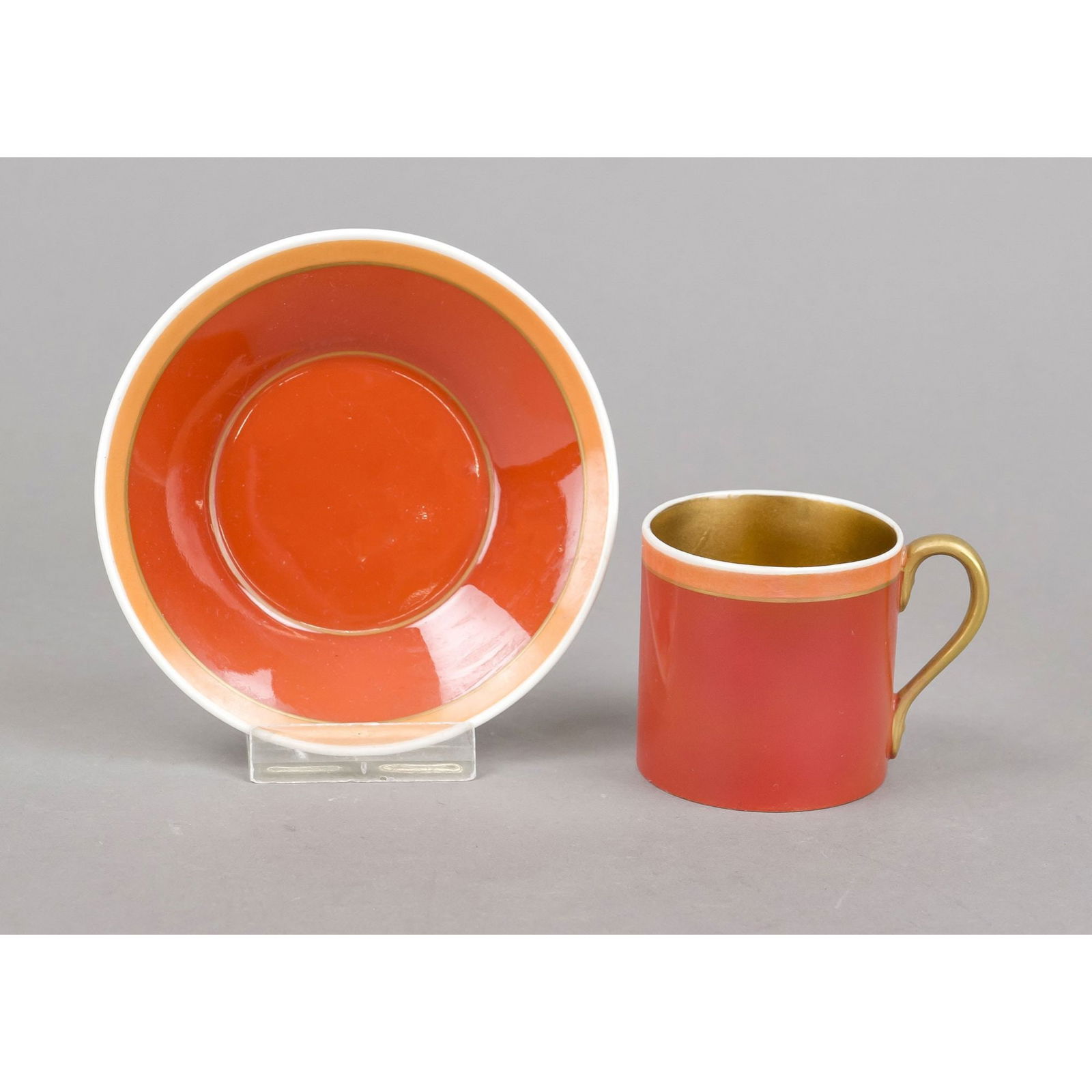 Mocha cup and saucer, KPM Berlin, (1 of 1)