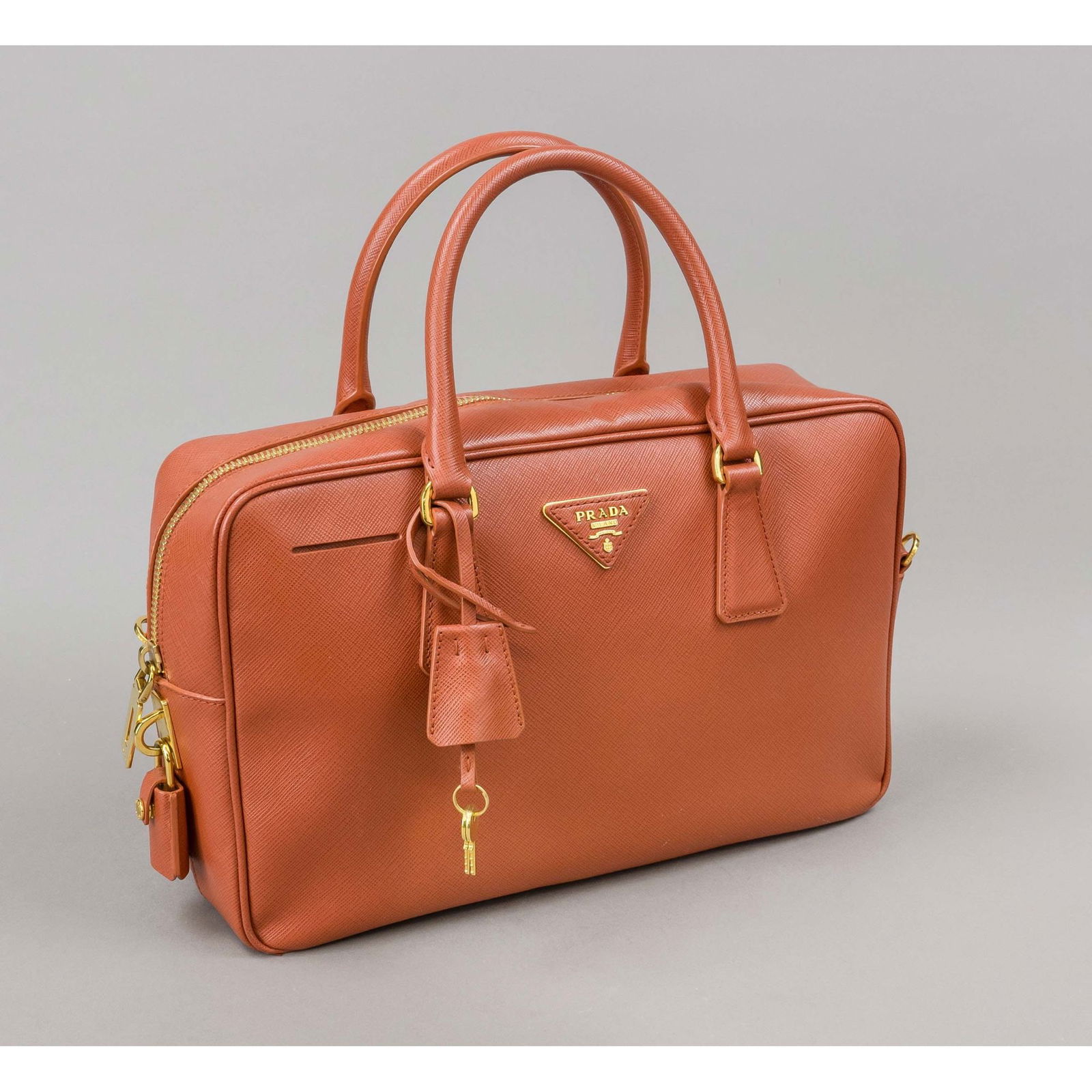 Prada, Orange Saffiano Lux Leathe (1 of 1)