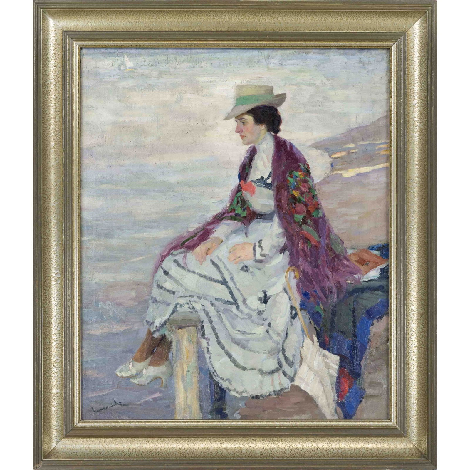 Edward Cucuel (1875-1954), Ameri: Edward Cucuel (1875-1954), American Impressionist painter, who also worked in Berlin during his extensive travels and joined the artists' group "Die Scholle" in Munich in 1907. He was particularly inf
