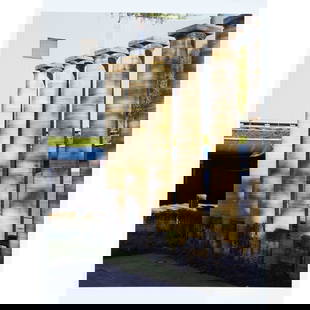Annette Kelm (*1975), German art: Annette Kelm (*1975), German artist and photographer, studied in Hamburg, ''Travertinsäulen, Recyclingpark Neckartal'', color photograph 2019 for the GK, hand-signed on label on verso, 48 x 33.5 cm
