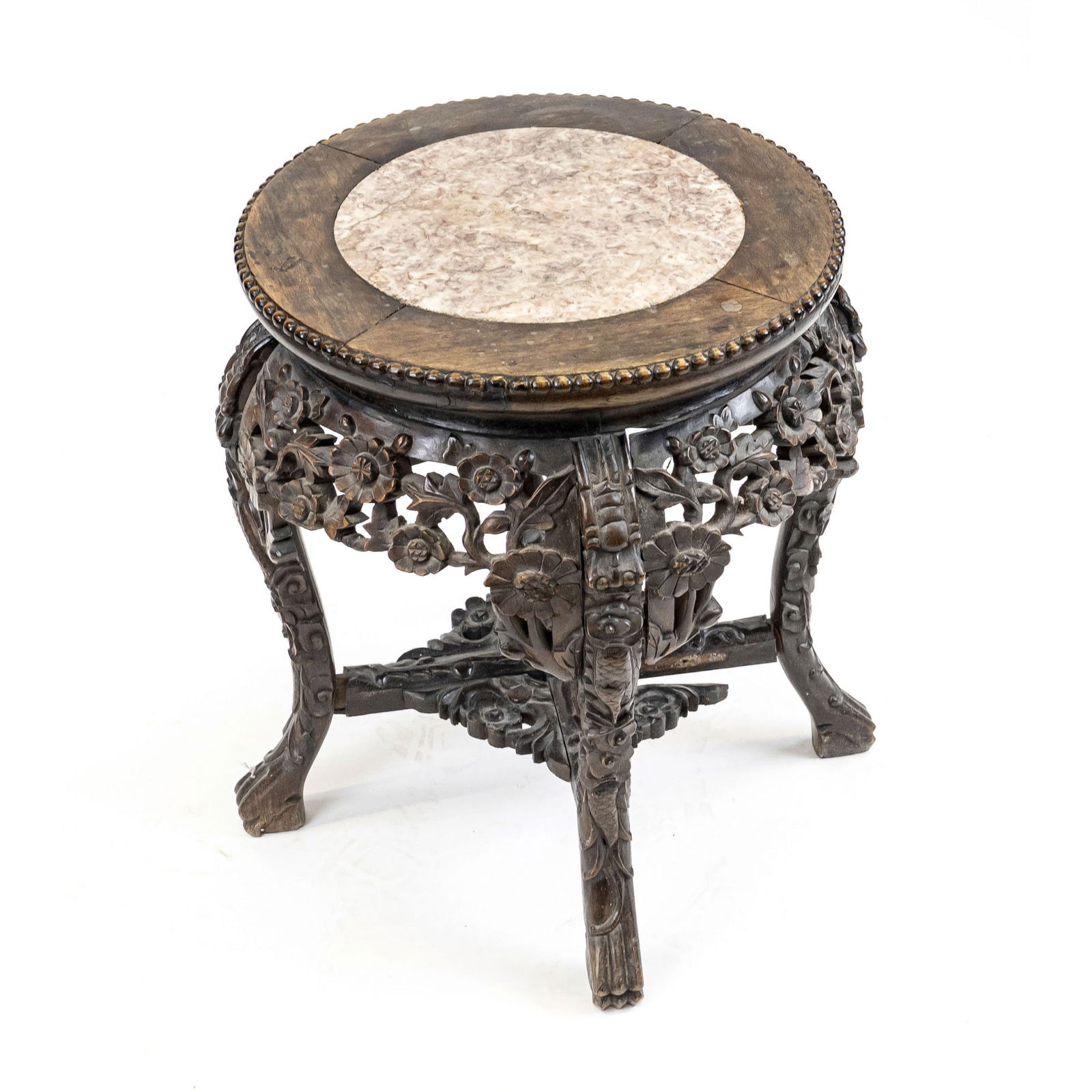 Asian side table, circa 1900, wal (1 of 1)