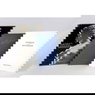 3 books on Arno Breker: Portfolio "Ho: 3 books on Arno Breker: Portfolio "Hommage an Arno Breker" by Roger Peyrefitte, Bonn 1980. "Arno Brekeer Zeichnungen Dessins Drawings" Bonn 2000. "Arno Breker Der Prophet des Schönen (...)" Munich 19