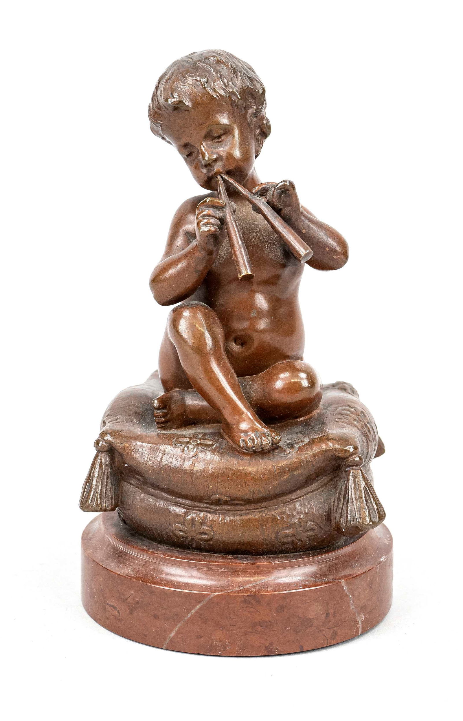 Anonymous sculptor, c. 1900, boy playi (1 of 1)