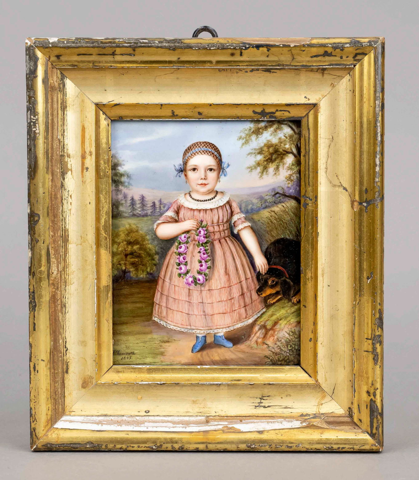 Picture plate, Biedermeier portrait of (1 of 1)