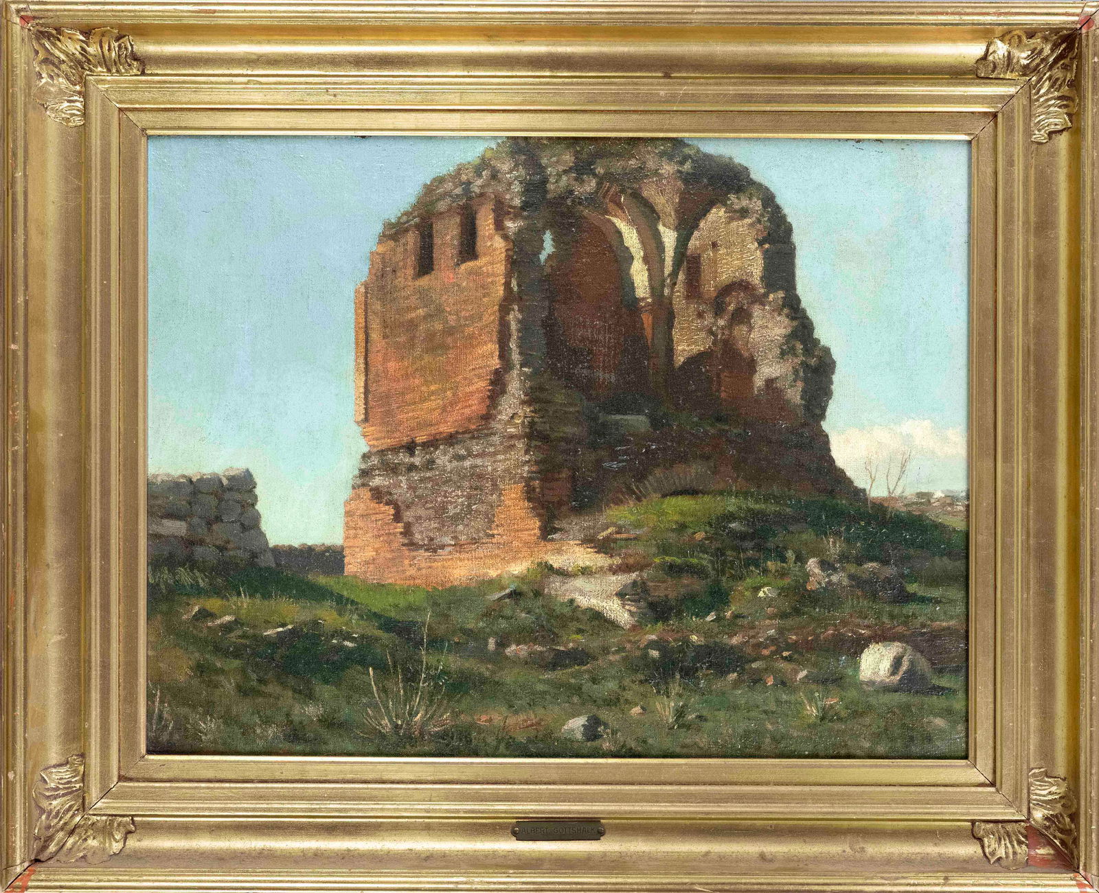 Danish artist c. 1900, Ruin of an anci (1 of 1)