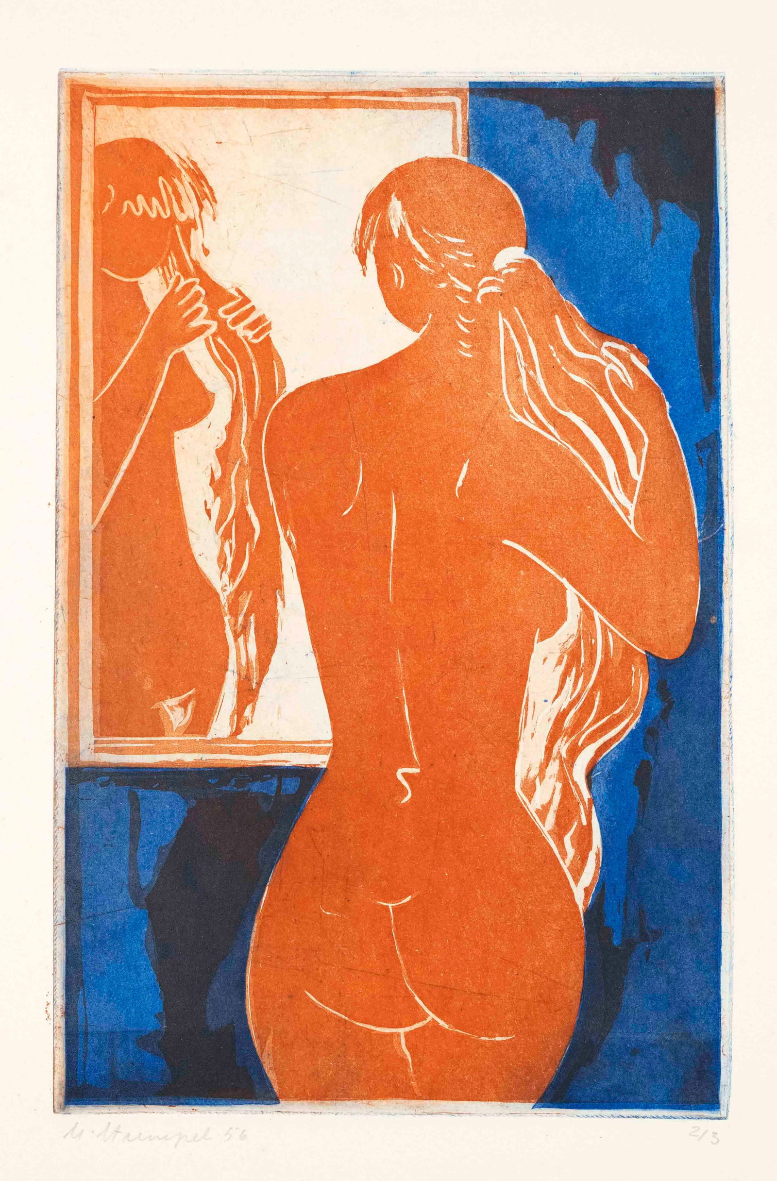 Horst Strempel (1904-1975), German pai: Horst Strempel (1904-1975), German painter who studied in Breslau under Otto Mueller and Oskar Moll and from 1927 under Karl Hofer in Berlin, after the war professor at the Weißensee art academy and