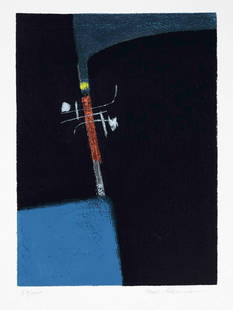 Max Ackermann (1887-1975), ''Strahlend: Max Ackermann (1887-1975), ''Strahlende Pforte - Begegnung I'', 1955, color silkscreen, signed lower right, numbered lower left 50/100, 34 x 25 cm, sheet dimensions 57.5 x 38 cm