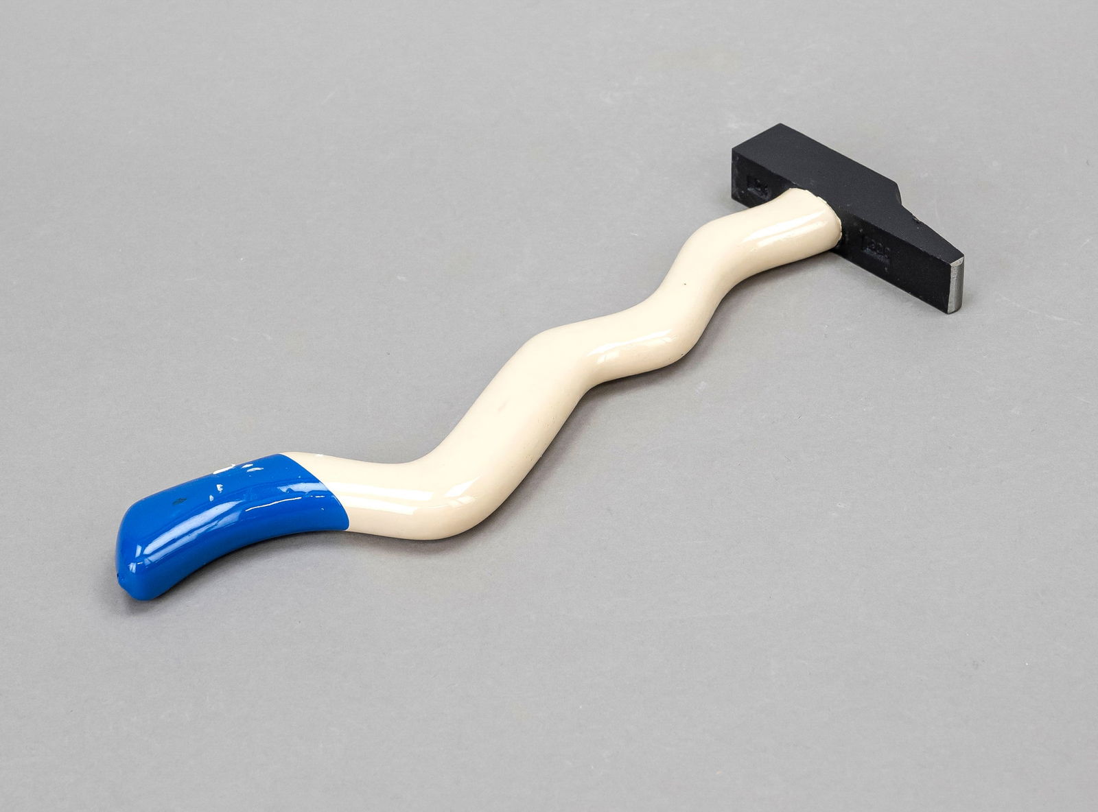 Robert Stadler (*1966), Austrian: Robert Stadler (*1966), Austrian designer and sculptor, ''Understand what you love, hammer'', iron and polyurethane, multiple from a series of 15 examples, l. 29.5 cm