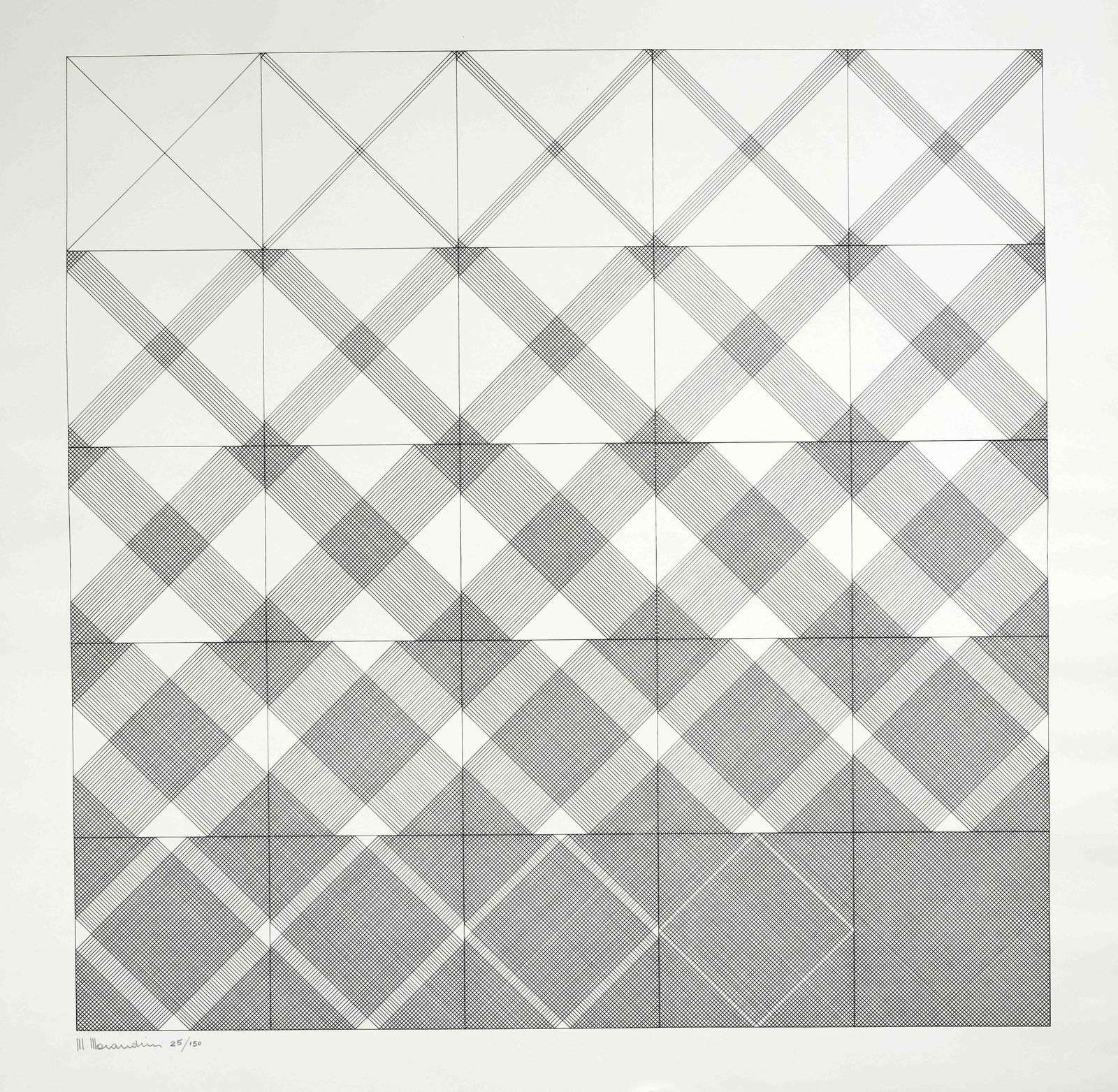 Marcello Morandini (*1940), serig: Marcello Morandini (*1940), serigraph, signed lower left and numbered 25/150, sheet dimensions 70 x 70 cm