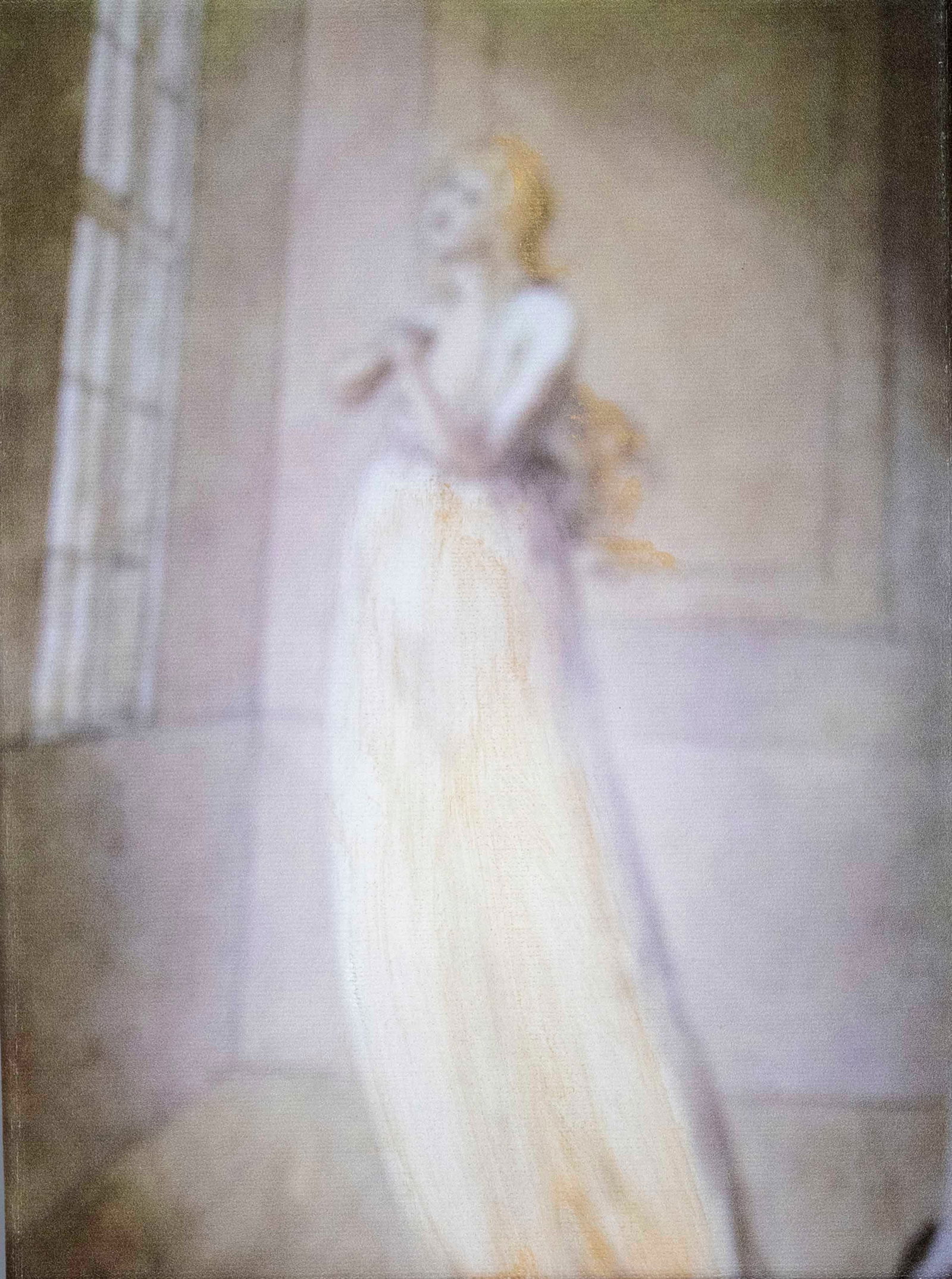 Annelies Strba (*1947), Swiss vid: Annelies Strba (*1947), Swiss video artist and photographer. ''Madonna 80'', pigment print/canvas, signed and dated 2009, 27 x 20 cm