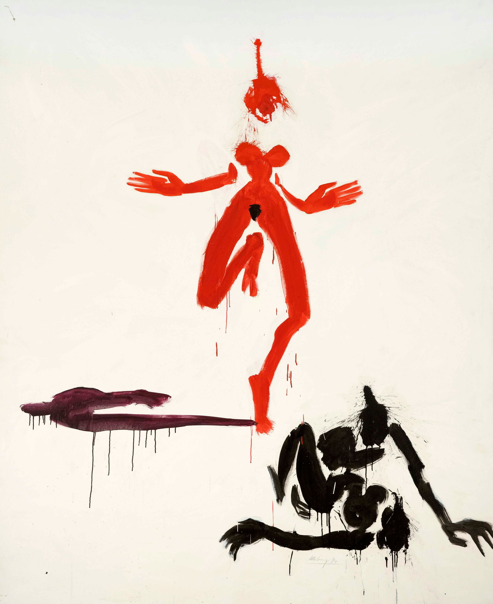 Helge Leiberg (*1954), contempora: Helge Leiberg (*1954), contemporary artist born in Dresden, studied 1973-78 at the HdBK Dresden, 2013 Brandenburg Art Prize for Painting, represented in the Berlinische Galerie, the Getty Museum, the