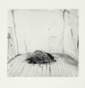 Klaus Fußmann (*1938), 2 etchings: Klaus Fußmann (*1938), 2 etchings on copperplate paper, 1980, each monogrammed in pencil lower right, each one of probably 200 copies, sheet size 37 x 26 cm