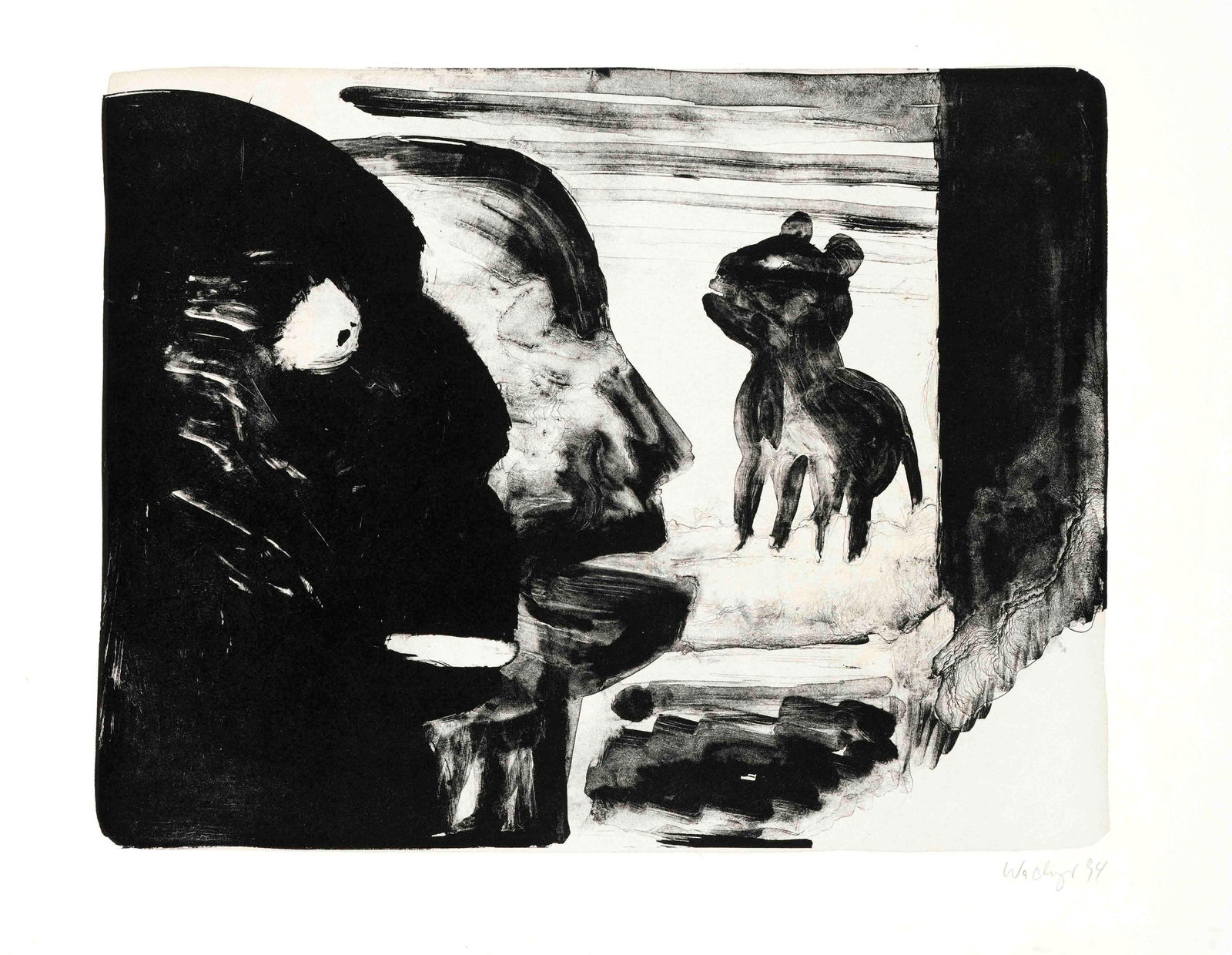 Mixed lot of 20 lithographs by va: Mixed lot of 20 lithographs by various 20th century artists: Franz Erhard Walther (1939), Thomas Huber (1955), André Thomkins (1930-1985), Wallner (1926-1979), Thomas Wachweger (1943-2015), Silke Lev