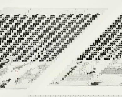 Collection of 15 etchings by vari: Collection of 15 etchings by various 20th century artists: Blalla W. Hallmann (1941-1997), Armin Sandig (1929-2015), Paul Eliasberg (1907-1984), Rudolf Riester (1904-1999), Baldwin Zettl (1943), Steph