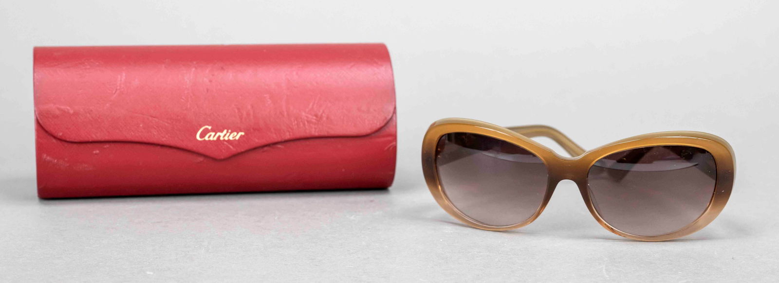 Cartier, sunglasses, semi-transpa (1 of 2)